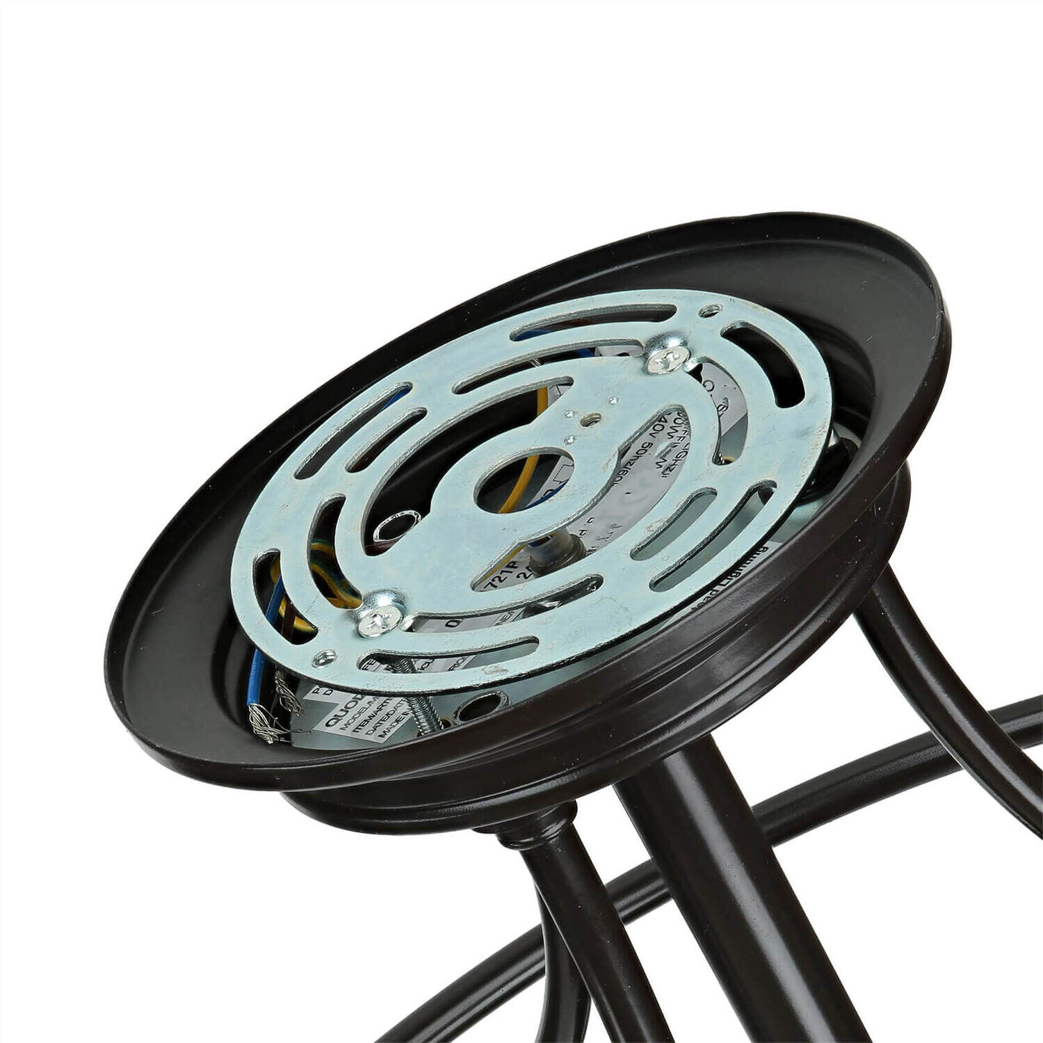 Deckenleuchte ASPERO Bronze Ø43cm Flur Lampe Maschine, Sprach, Rad