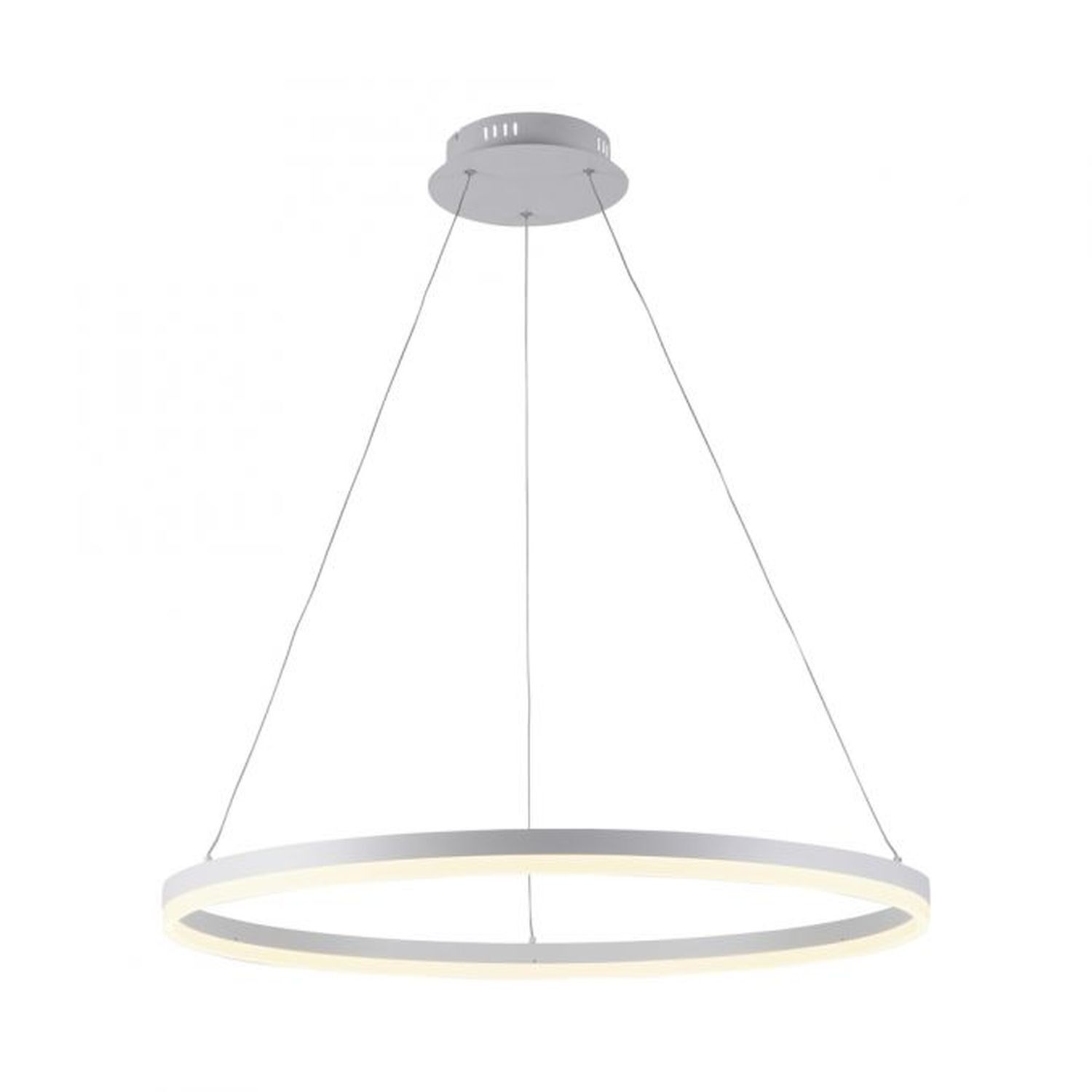 LED Pendelleuchte Weiß dimmbar 52 W 3000 K Ø80 cm Ring