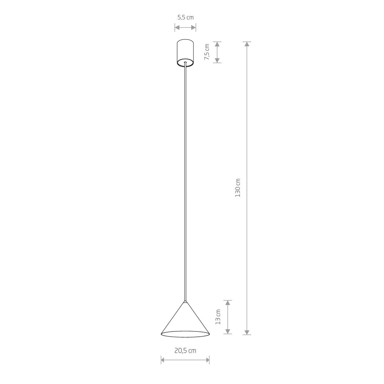 Suspension Gris GU10 Ø 20,5 cm Métal Rétro orientable