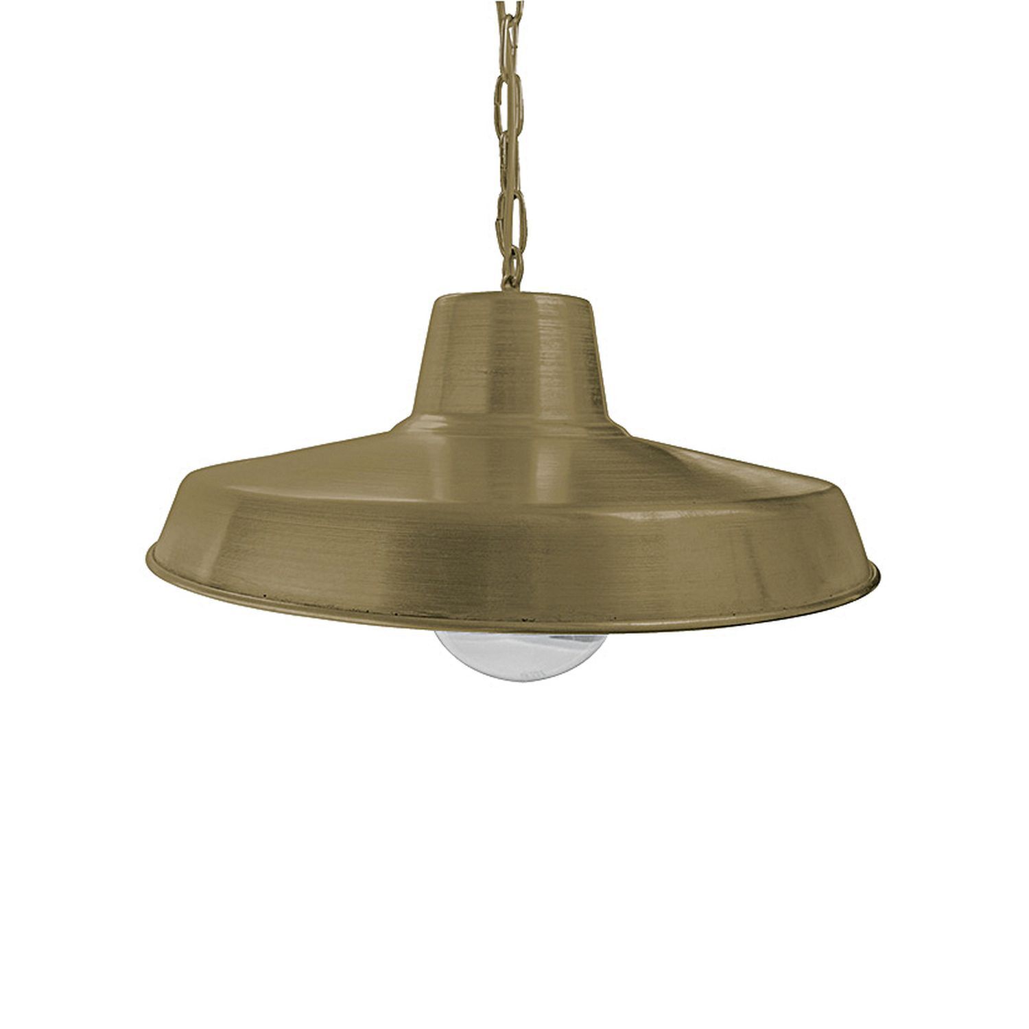Lampe à suspendre extérieure laiton verre D : 46 cm rond IP23 E27