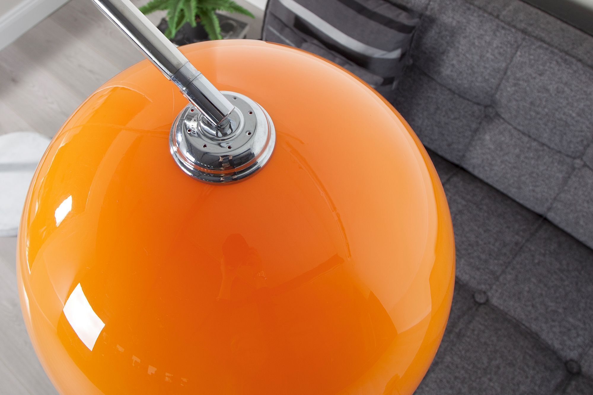 Stehleuchte Ø40cm Retro elegant gebogen Lampe, Lampenschirm