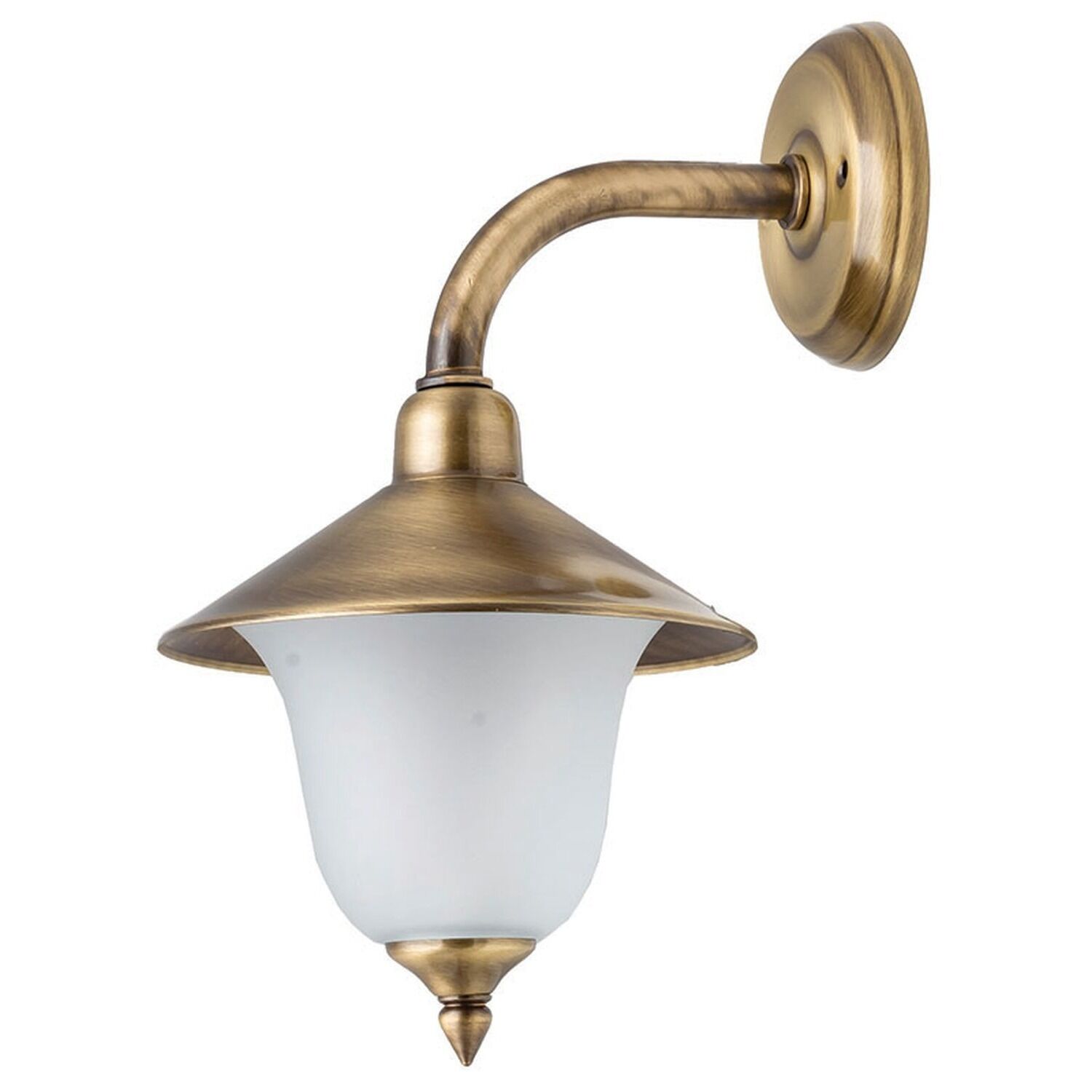 le42252-wandlampe-aussen-messing-vintage-klassisch-e14-ip23-02 Außenwandlampe, Wandleuchte, Bronze, Gussmetall, Glaskomponente