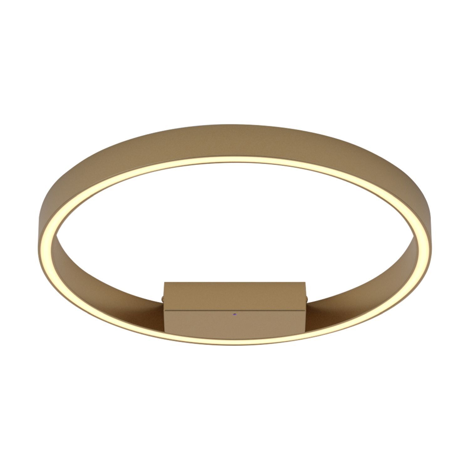 Plafonnier LED aluminium 3000 K blanc chaud 1200 lm rond