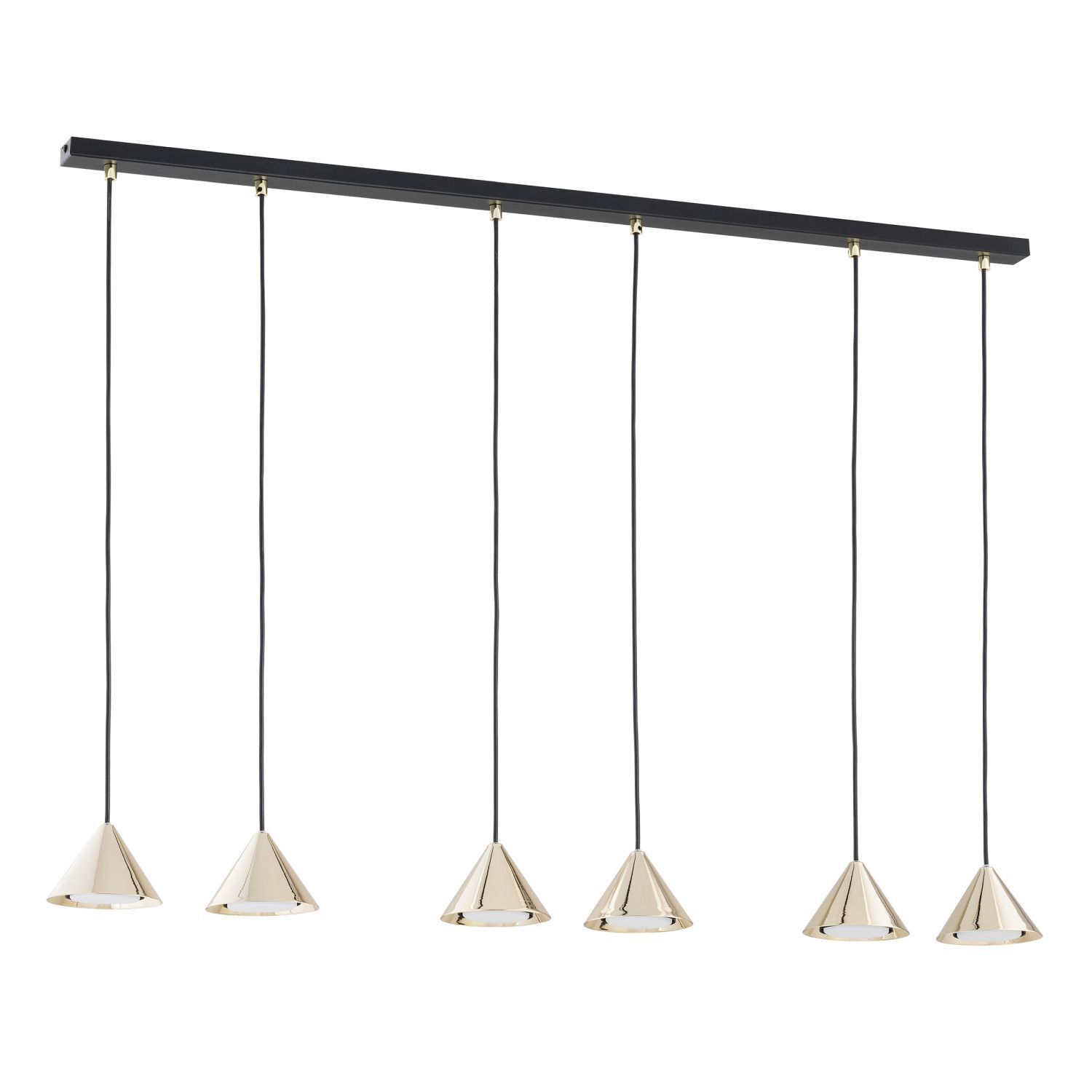 Suspension Métal L : 116 cm XXL H : max. 100 cm Noir Or