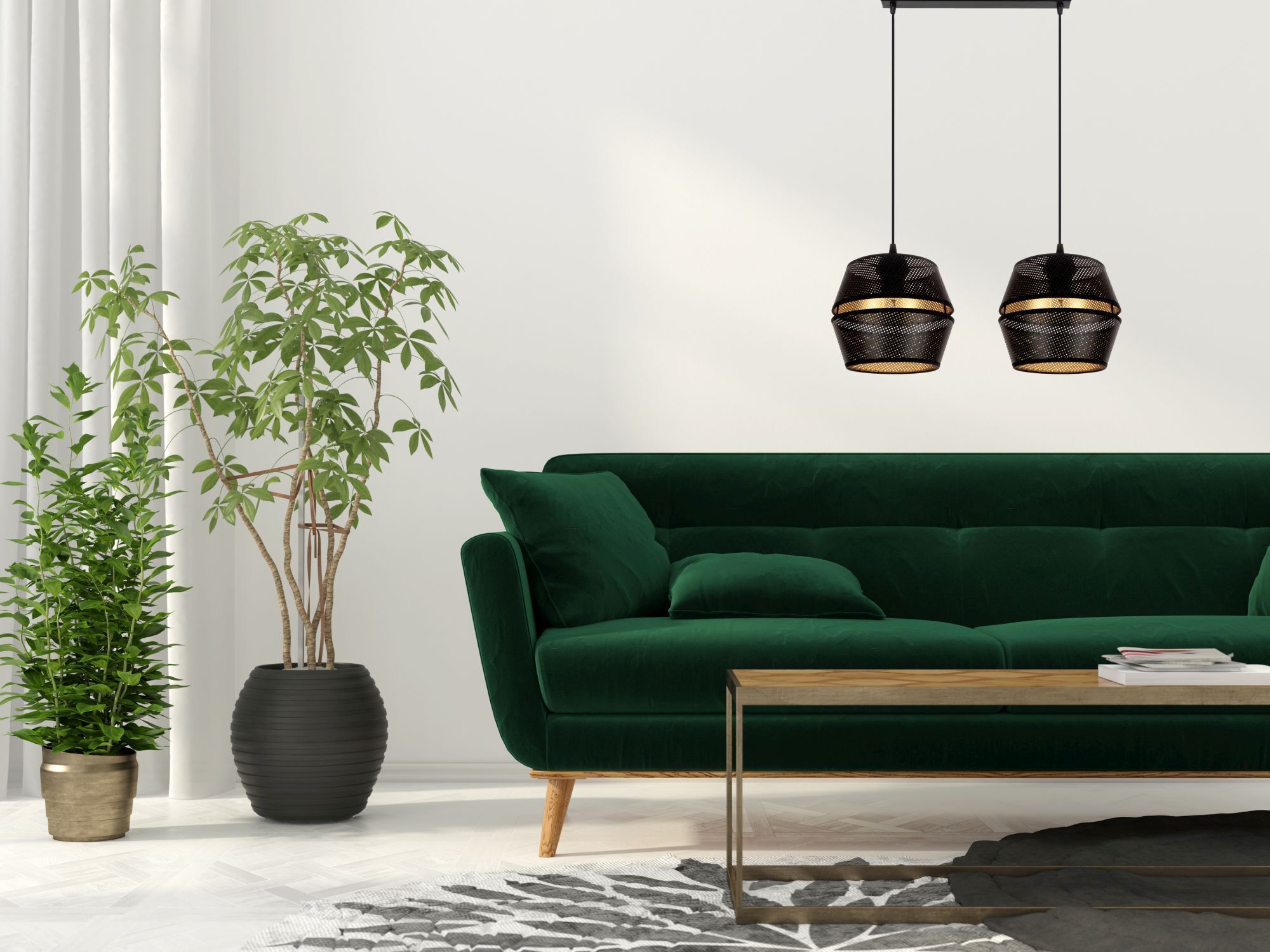 Pflanze, Innenarchitektur, Couch, Topfpflanze, Lampe