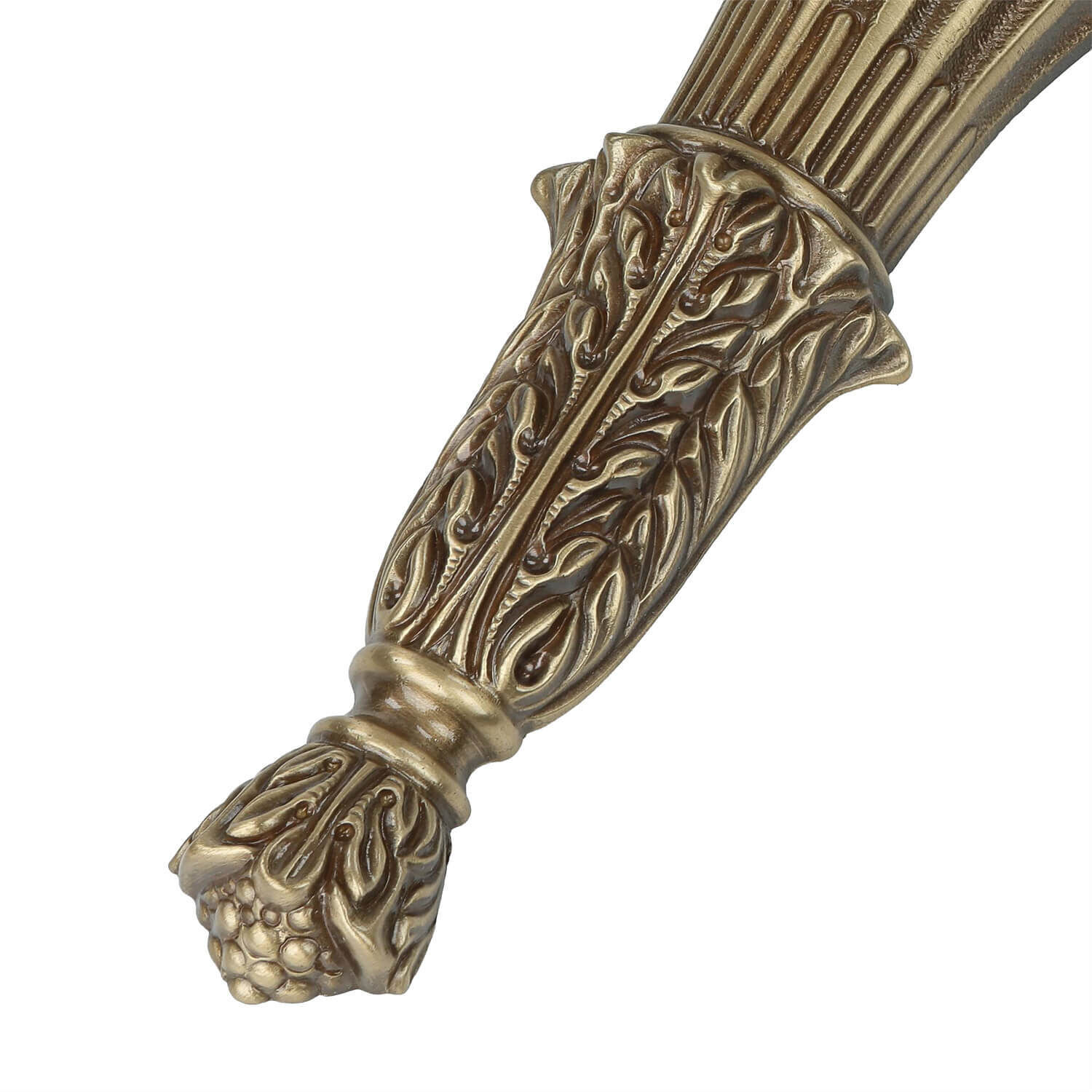 Premium Wandlampe Echt-Messing in Bronze Klassisch Bronze, Griff