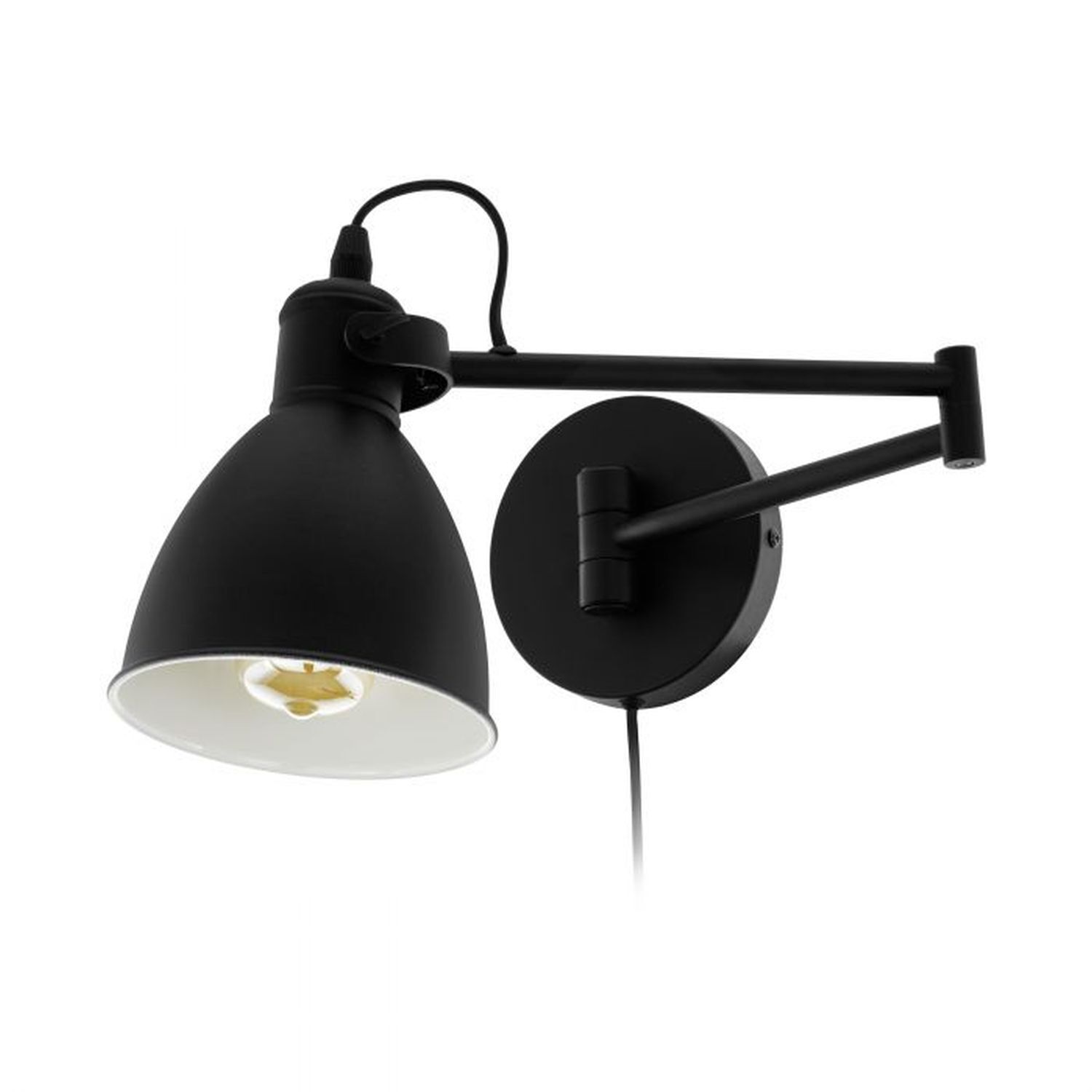 Wandlampe mit Kabel Schalter verstellbar E27 PIERRE