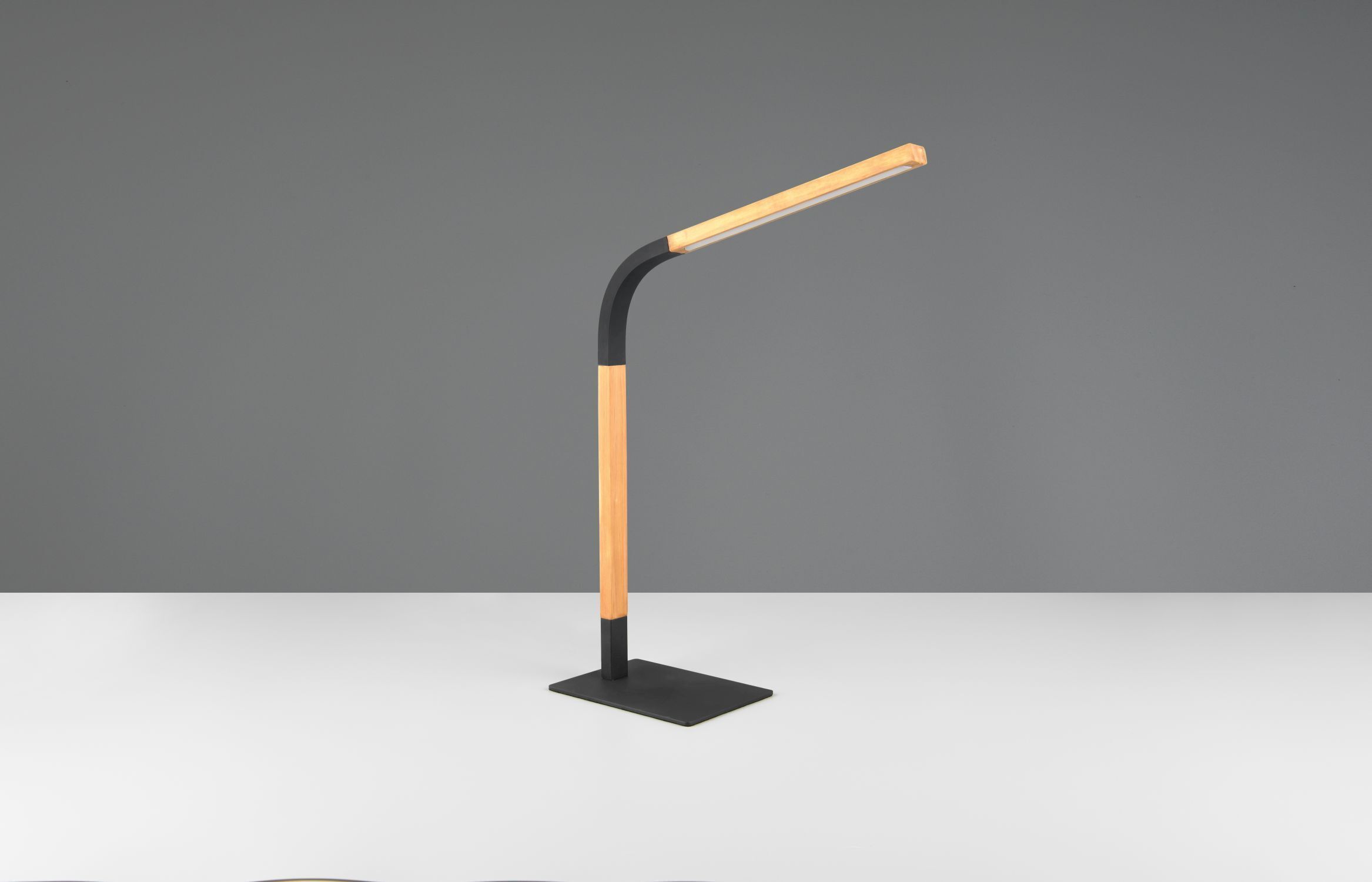 Schwenkbare LED Tischleuchte dimmbar Metall Schwarz 7 W Lampe