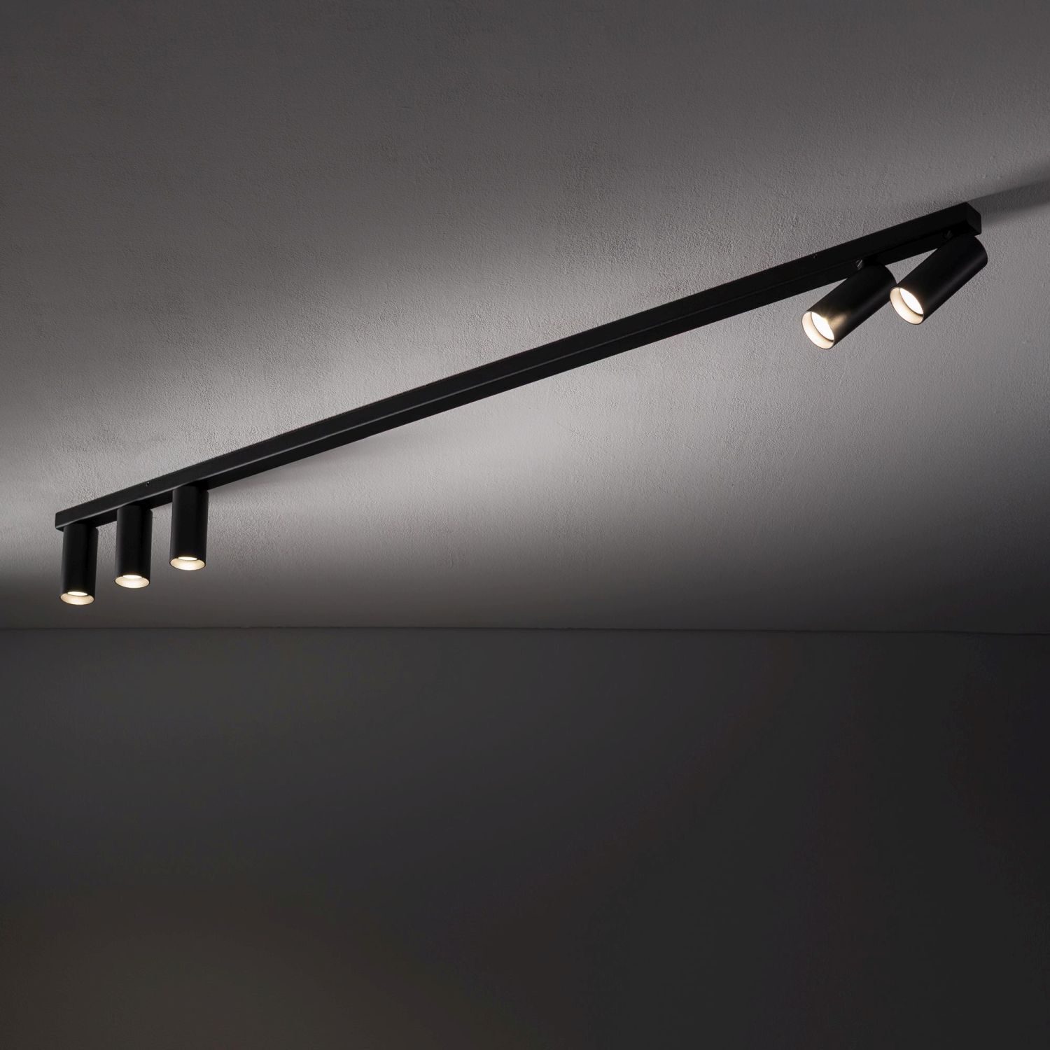 Deckenleuchte, Trackbeleuchtung, Schwarz, LED, Spotlight