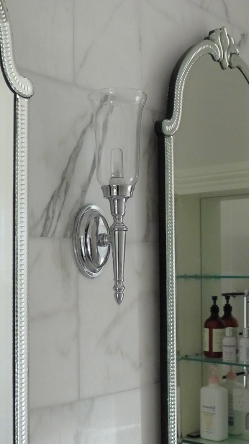 Premium laiton lampe salle de bains IP44 LED en chrome RAZZO Drinnen, Kabinett, Mobiliar