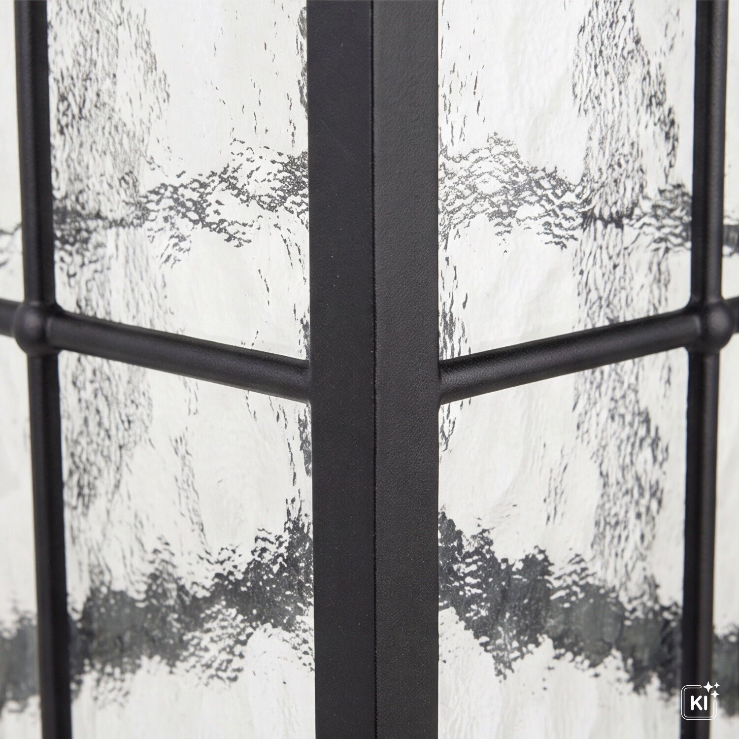 le51633-pendellampe-terrasse-balkon-aussen-metall-glas-matt-gehaemmert-rustikal-2-flammig-schwarz-05 Möbelglas, Metallrahmen, Gitterstruktur, Lampe, Kunststoff/Glas