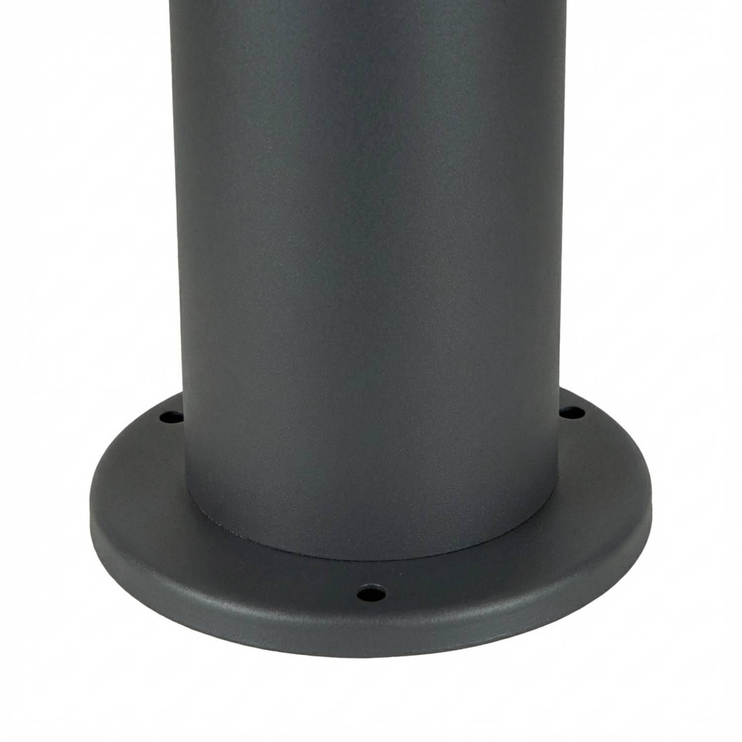 Pollerleuchte 80 cm IP44 E27 Anthrazit Edelstahl Stahlrohr, Gehäuse, Standleuchte, Basisplatte, grau