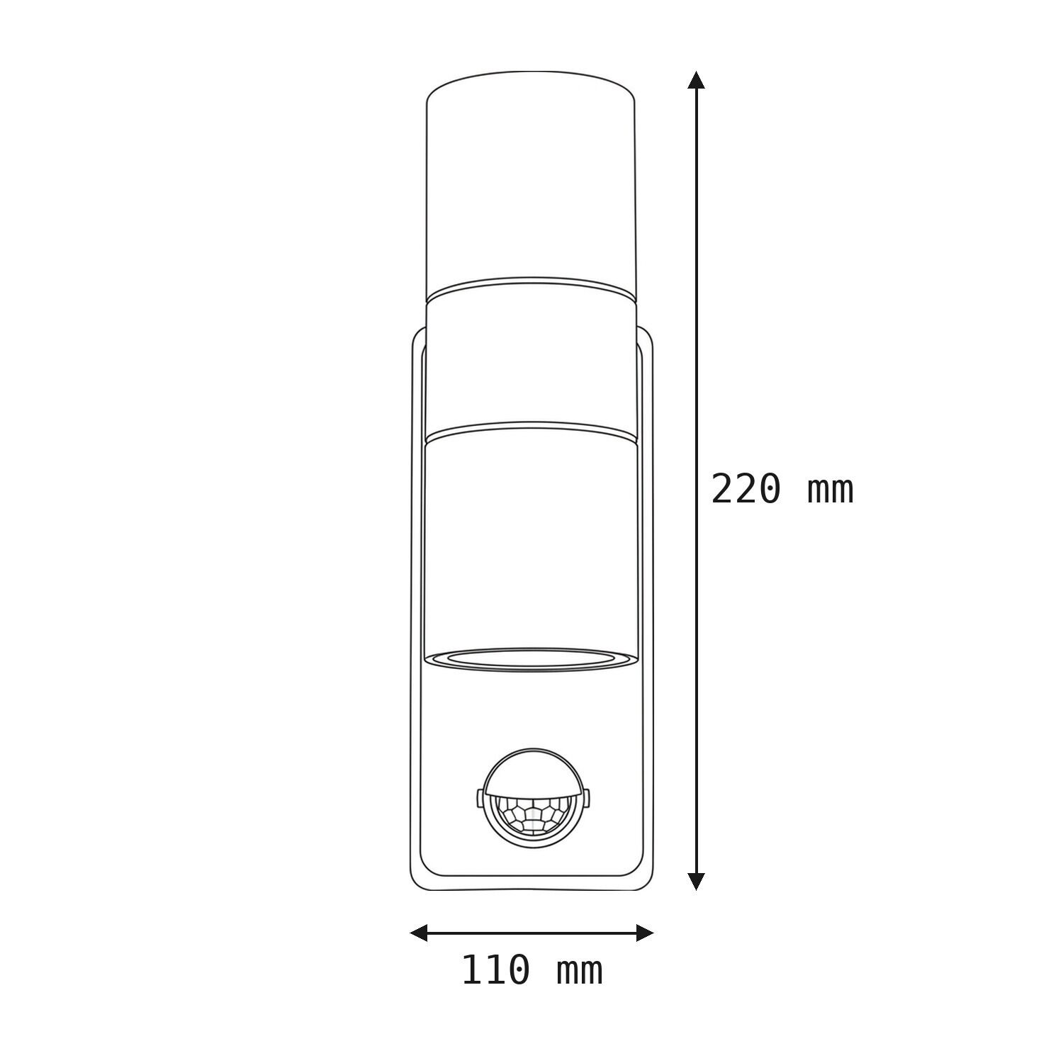  sensor, Bewegung, Wand, Abmessungen, Türgong