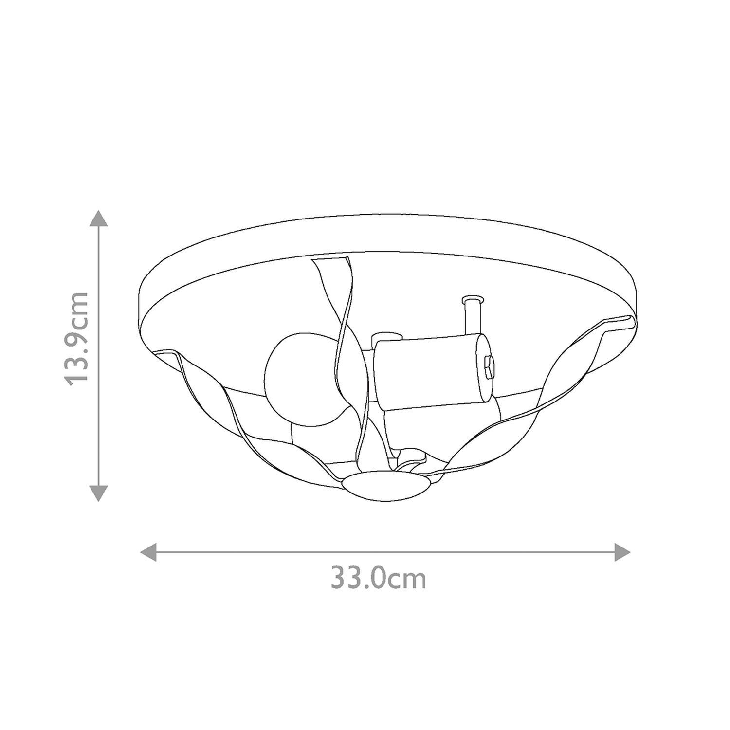Deckenlampe Landhausstil D: 33 cm rund Shabby Weiß Antik deckenleuchte, deckenlampen, kugellampen, hängelampe, dimensions-33cm-13.9cm
