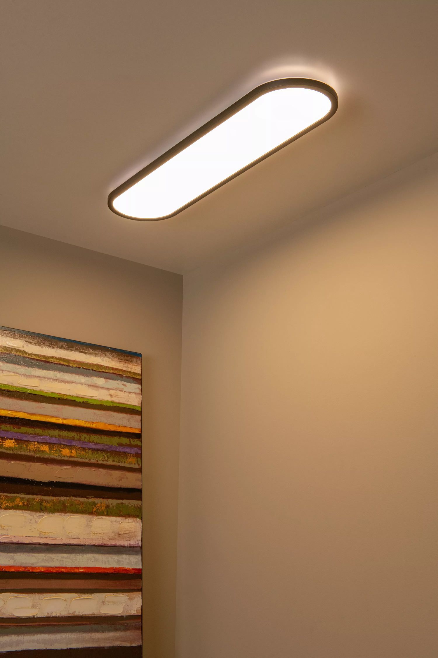 LED Deckenlampe dimmbar 80 cm 2700-4000 K Fernbedienung Deckenleuchte, Architektur, Gebäude