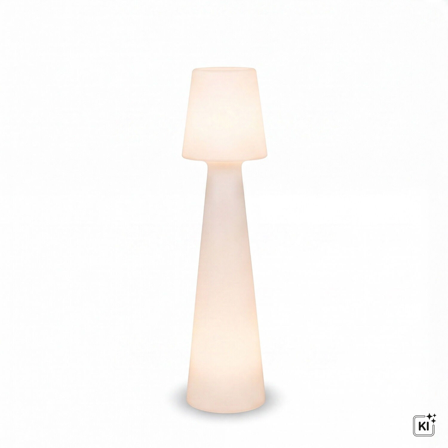 Stehlampe, Tischlampe, Höhe-hoch, Beige, Lampenschirm