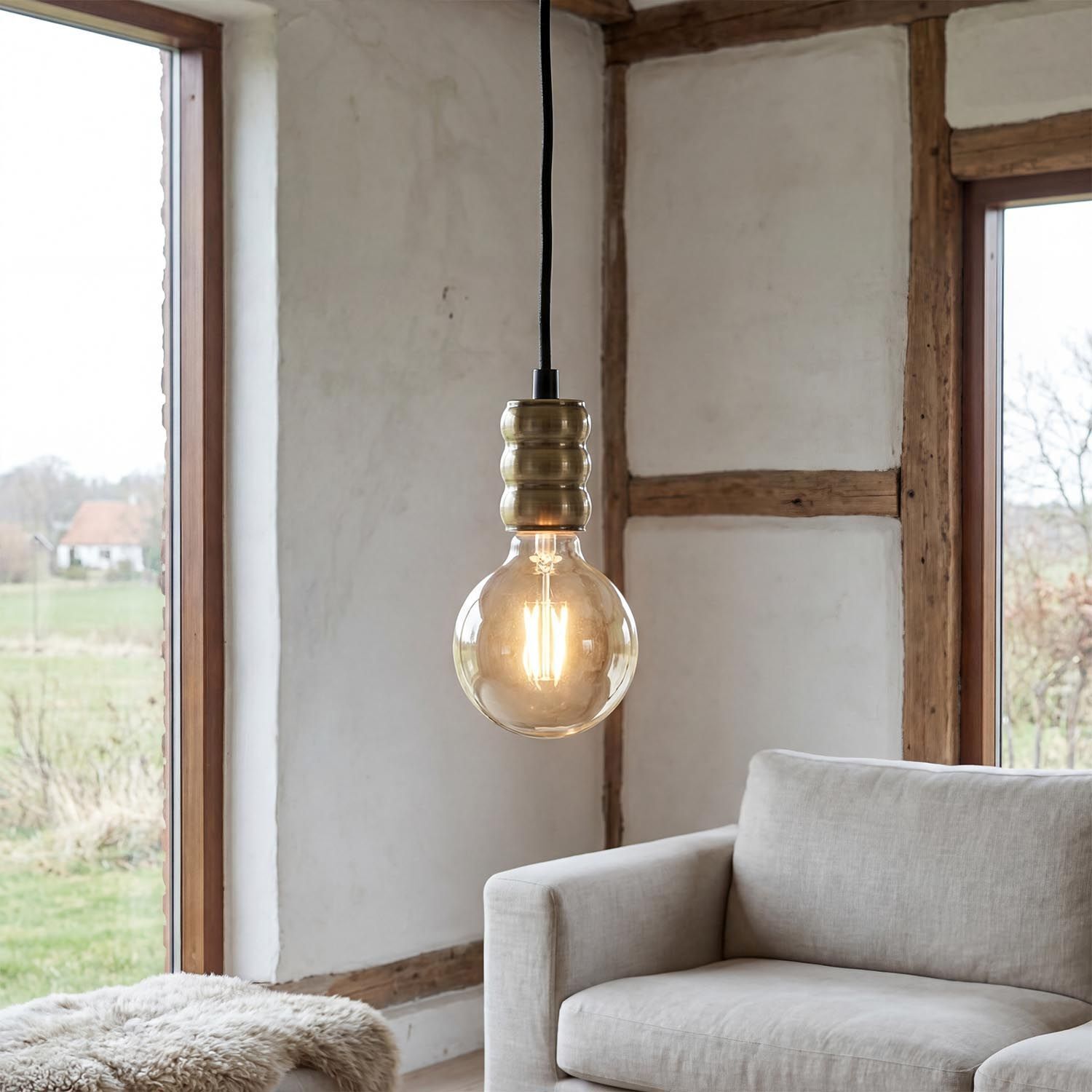 vintage-retro-steam-punk-pendelleuchte-haengelampe-fassung-messing-1 E27-Lampe, Glühbirne, Hängelampe, Industriestil, Wohnzimmer Licht