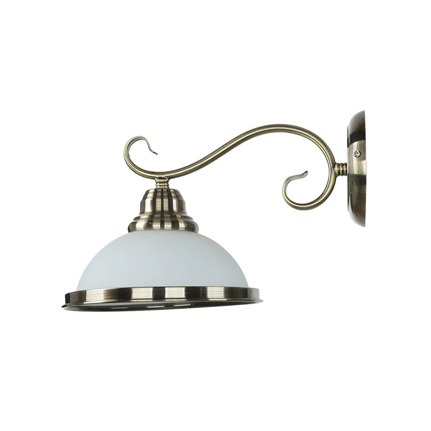 Applique ELISETT avec abat-jour en verre antique