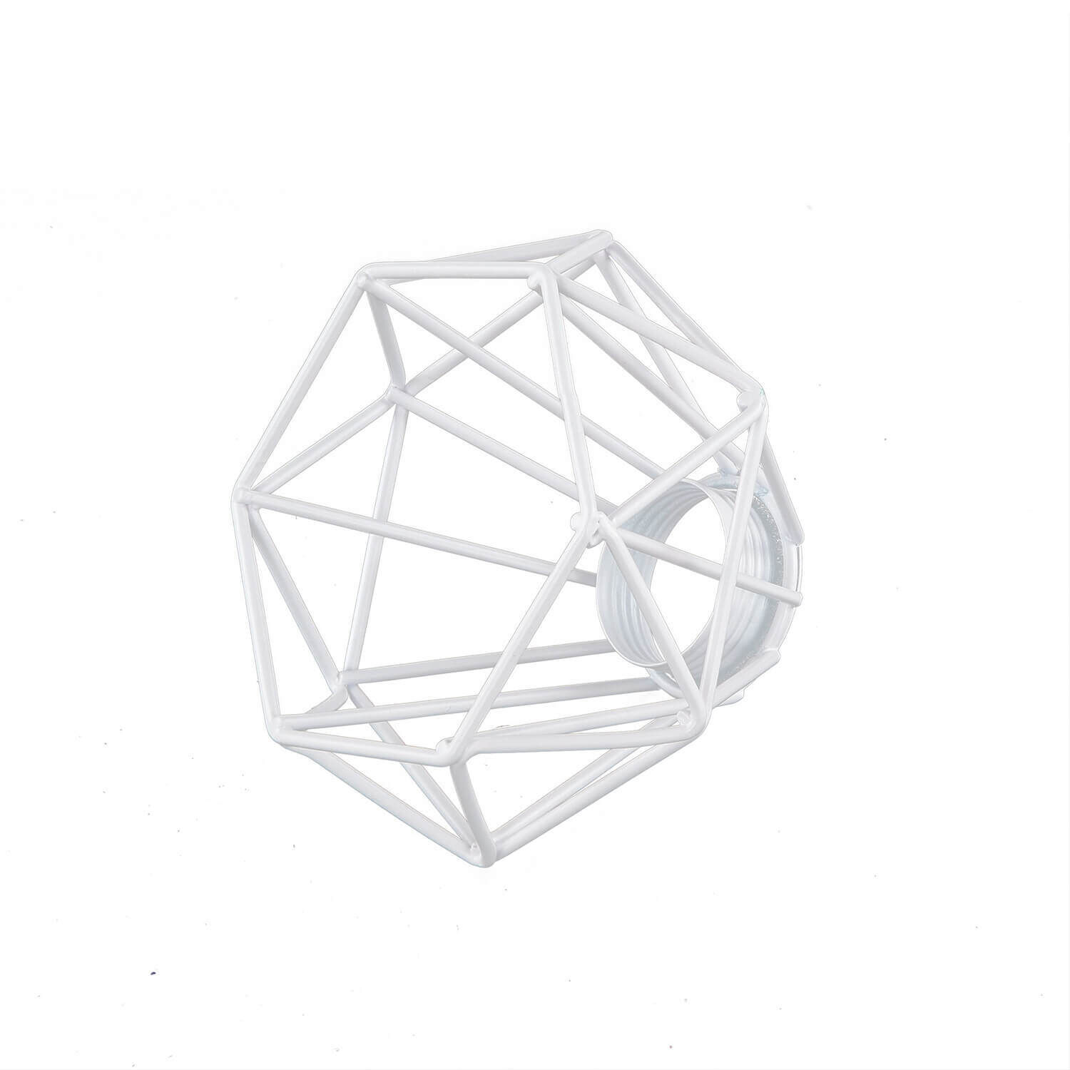 Retro Lampenschirm Weiß 4er Set für Tischleuchte E14 Sphäre, Zubehör, Diamant, Edelstein, Schmuck