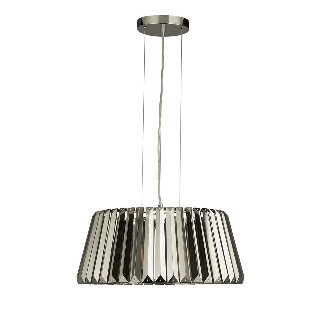 Suspension verre fumé cristal Ø 47 cm H : max. 150 cm