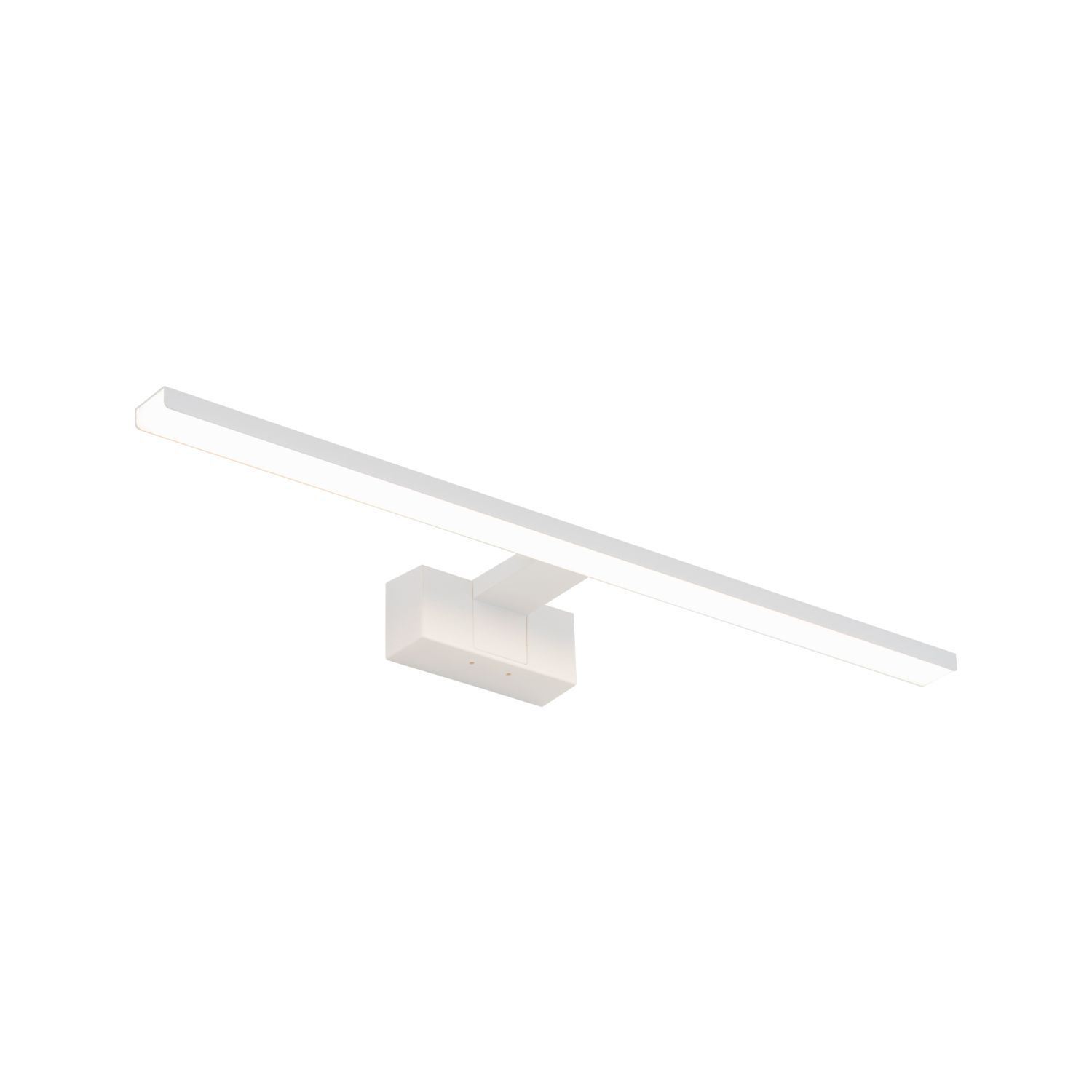 Lampe à miroir LED IP44 blanche aluminium 3000 K 900 lm