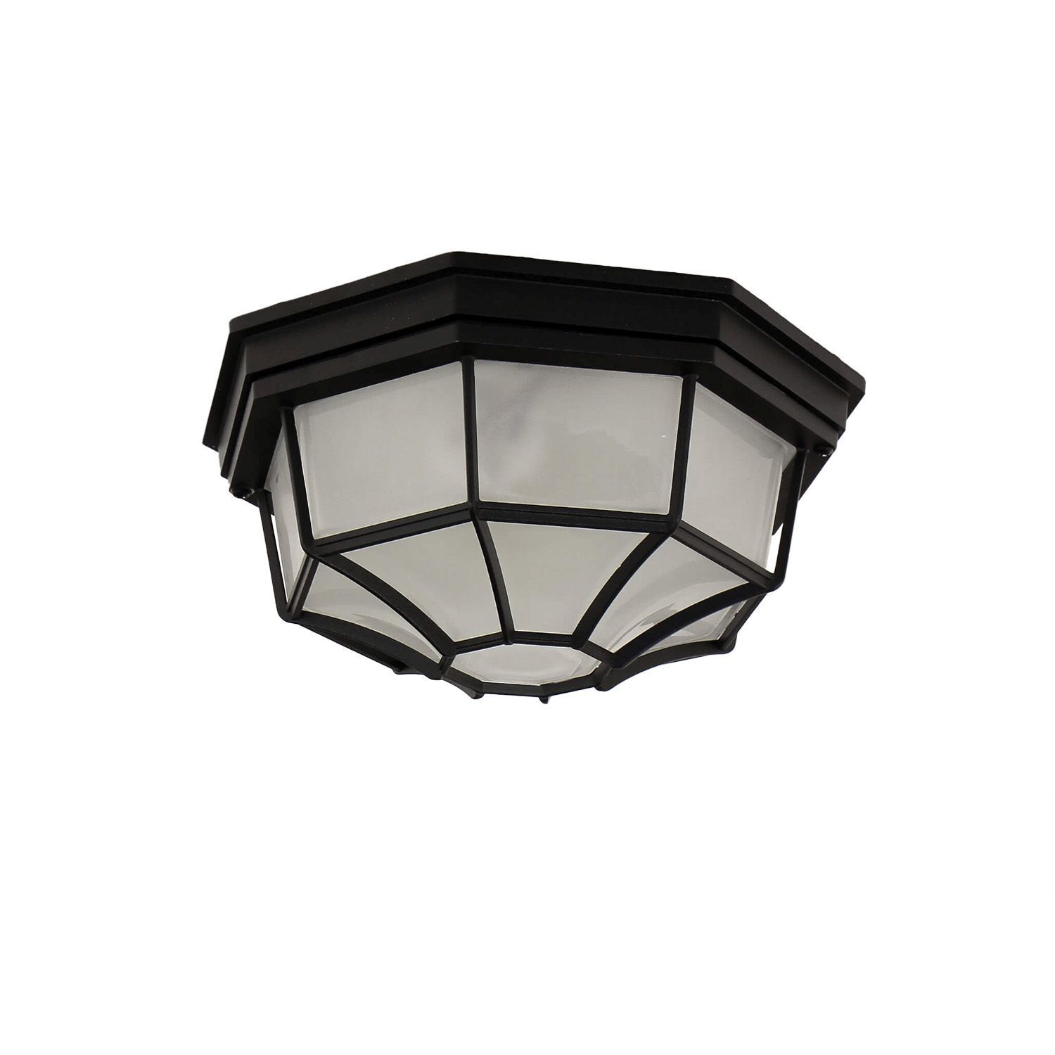 Deckenlampe für Außen Schwarz rustikal IP44 MILANO Deckenleuchte, Leuchte