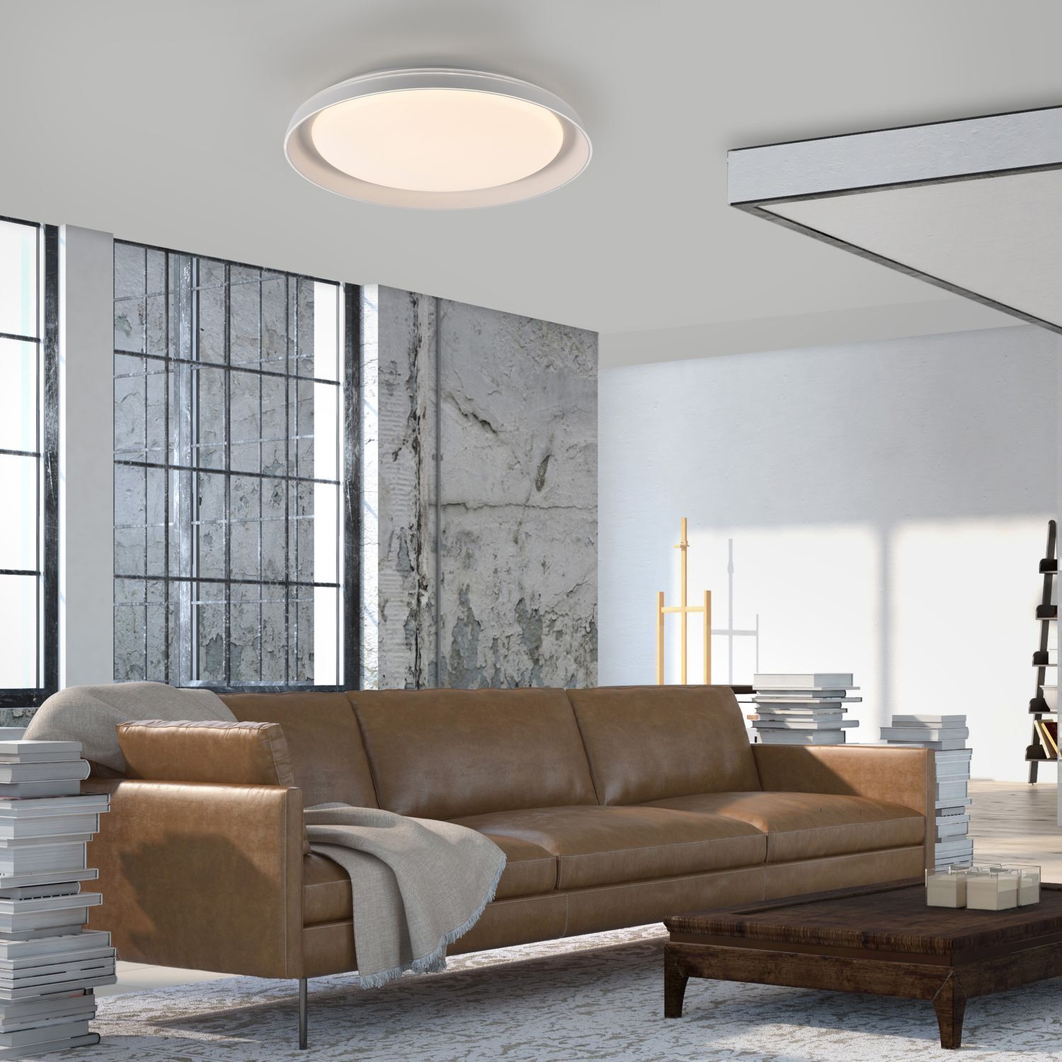 Blendarme LED Lampe de plafonnier blanc Ø43 cm 2630 lm dimmable Couch, Wohnzimmer, Dekoration Ihres Zuhauses, Lampe, Innenarchitektur