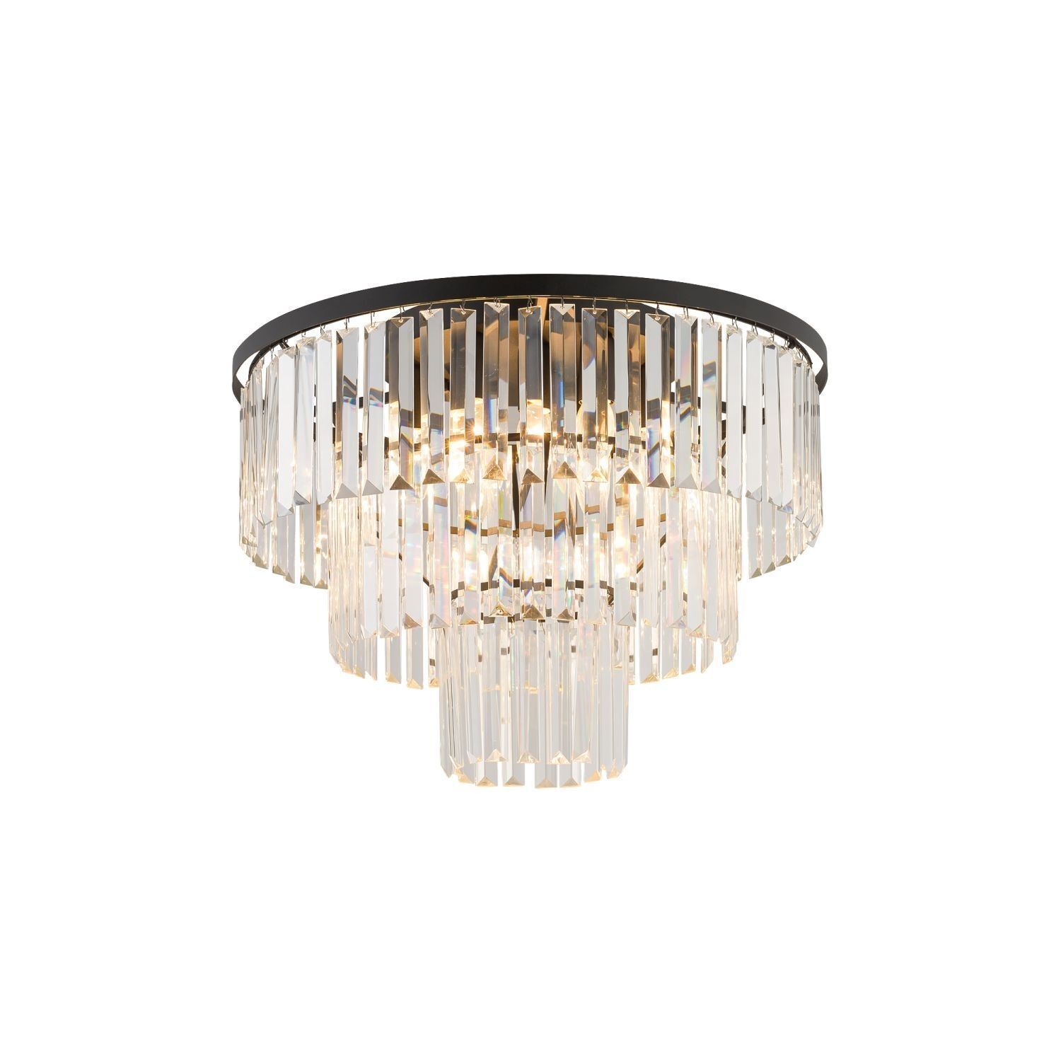 deckenleuchte-jugendstil-lampen-glaslampe-ostrowo-9x-e14-bis-25-w-schwarz-transparent-metall-kristalle-glas-lele66787-03 Deckenleuchte, Kristall, Chrom, Rund, Hängelampe