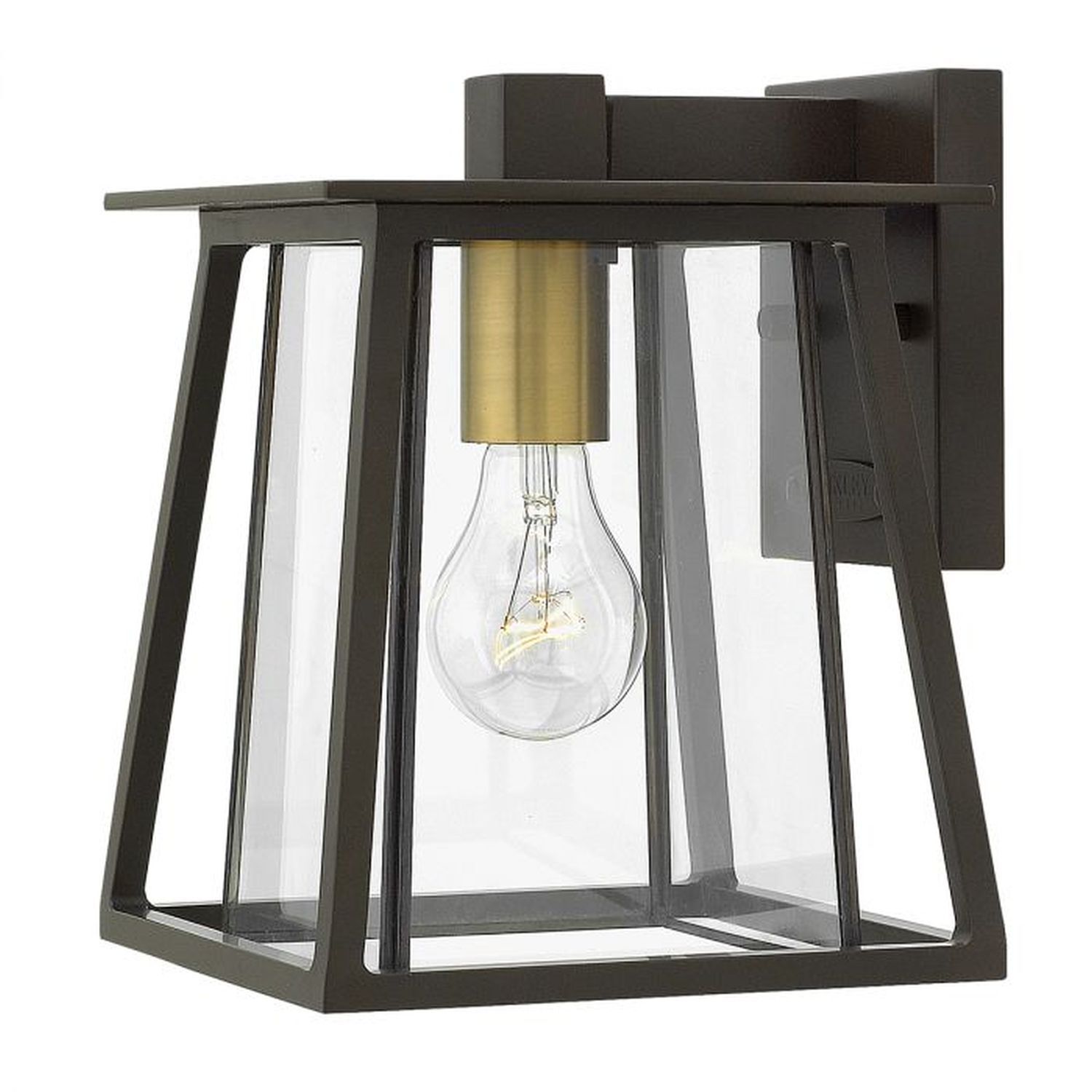 Lampe d'extérieur Moderne en bronze Alu Verre IP44 E27