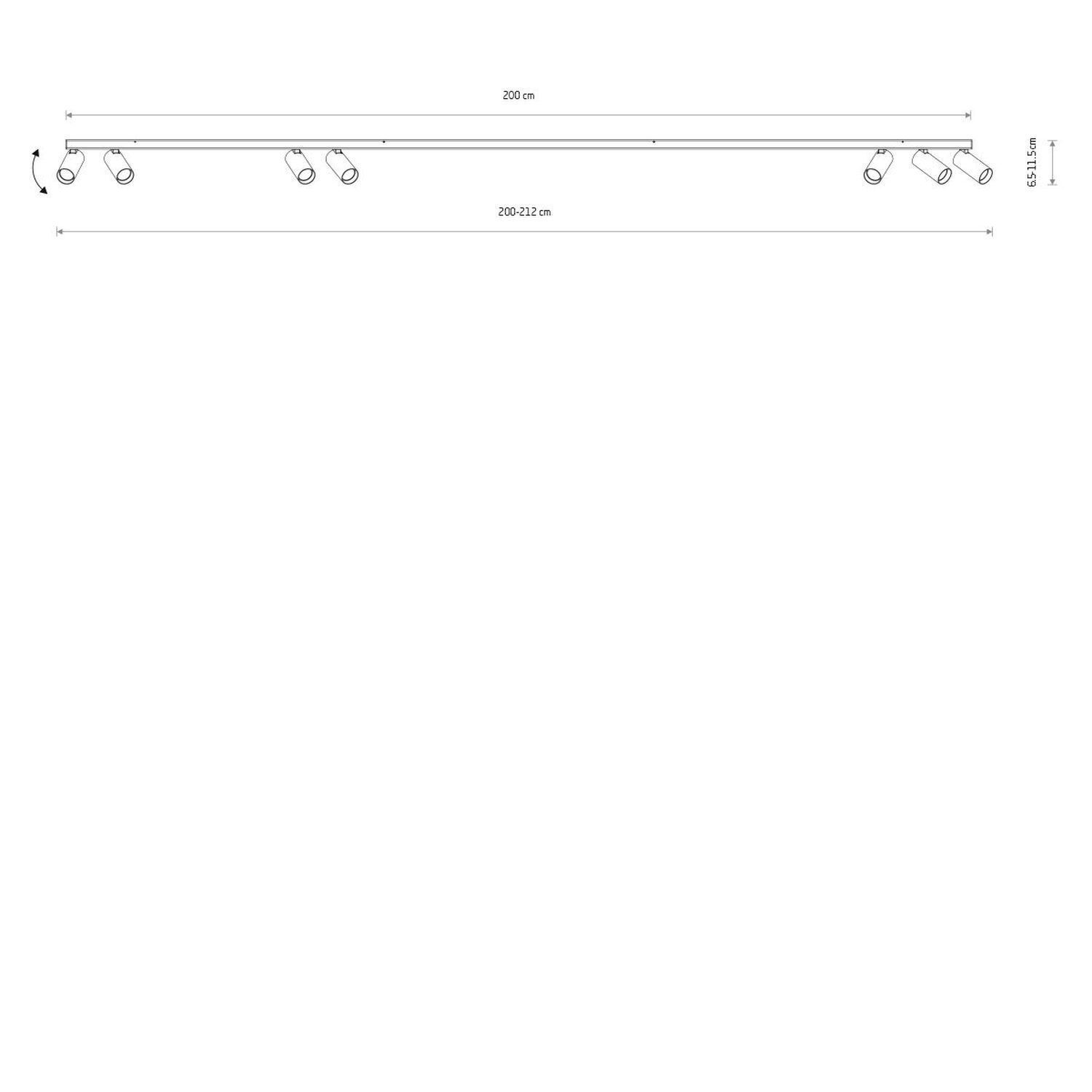 Spottbeleuchtung, Beleuchtungsstange, Deckenrail, Spots, einstellbare Beleuchtung