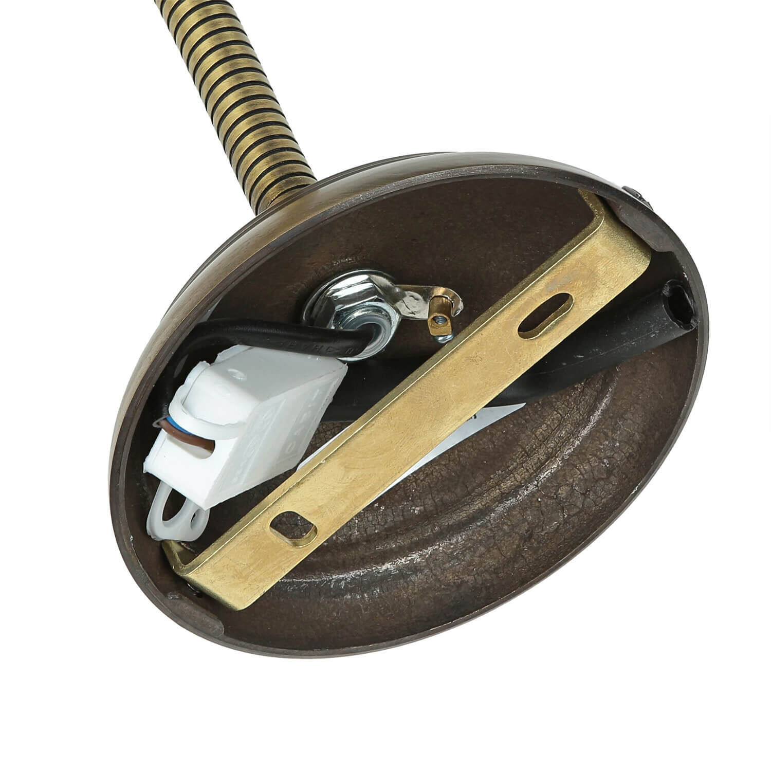 Schwenkbare Wandlampe Rustikal Bronze Hell