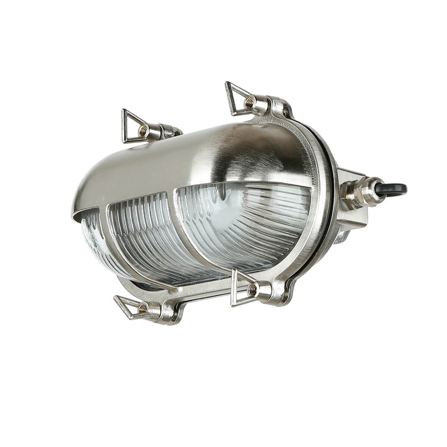 Wetterfeste Wandlampe SKIATHOS Nickel Maritim IP64