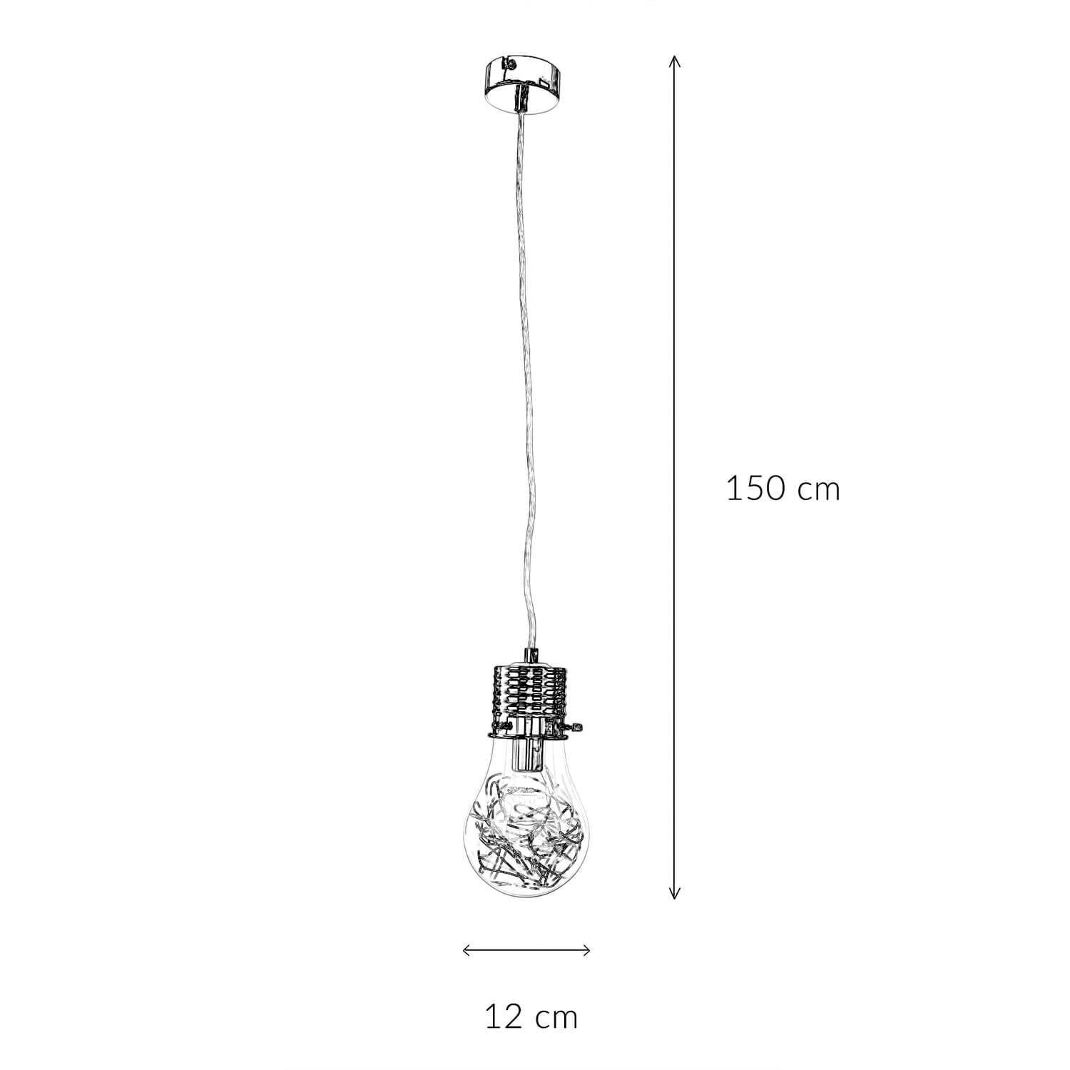 pendelleuchte-ha%cc%88ngelampe-gluehbirne-chrom-modern-design-6 hängelampe, e26 lampe, glühbirne, pendel, kupferdraht