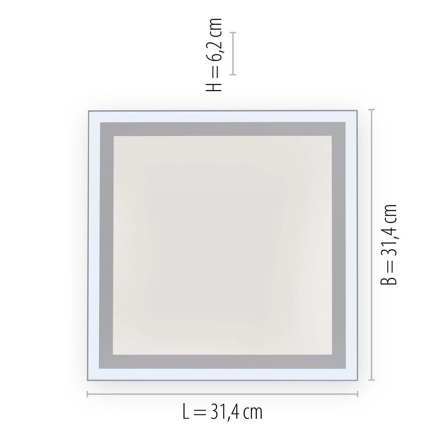Lampe de plafonnier LED Télécommande dimmable 3300 lm faible éblouissement