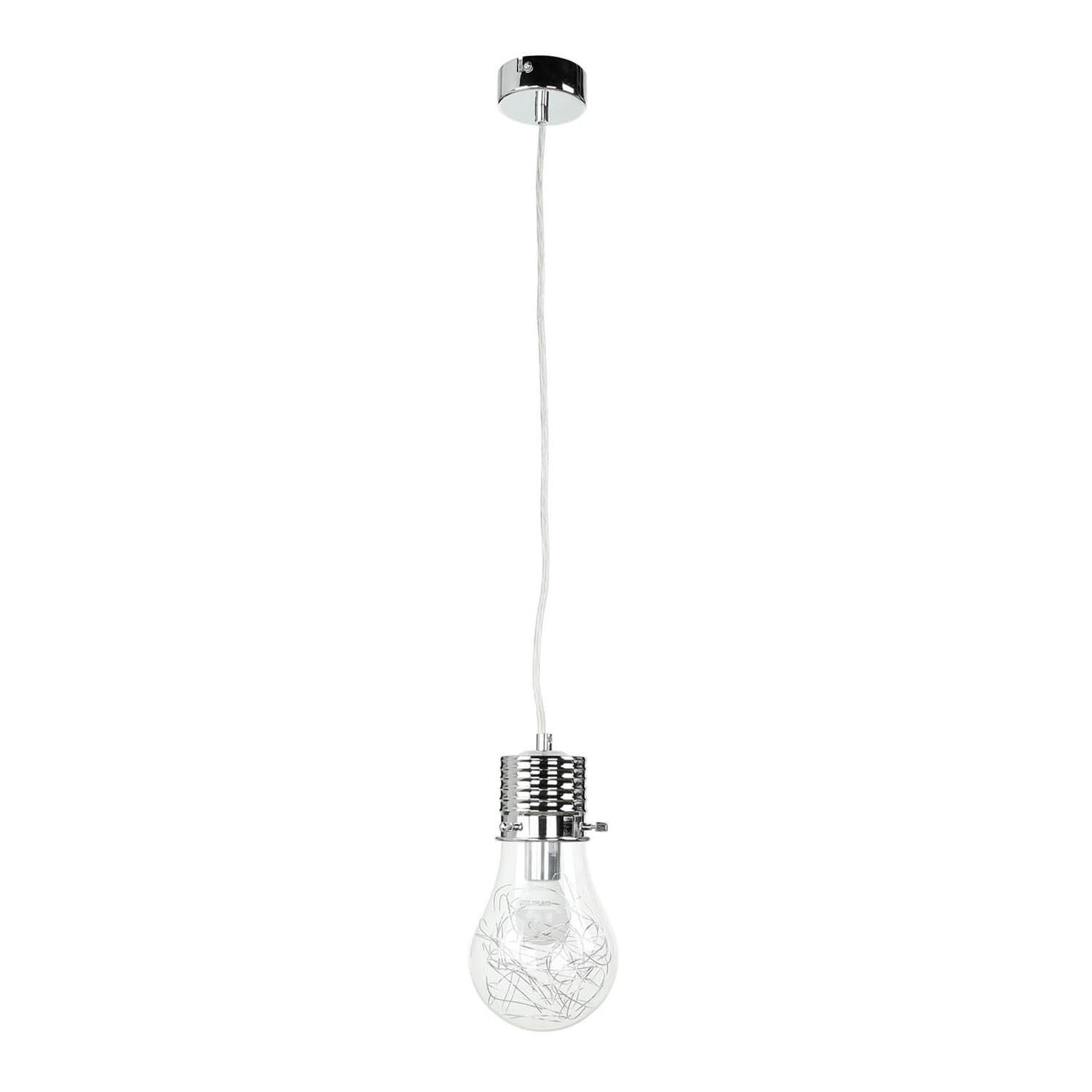 pendelleuchte-hangelampe-gluehbirne-chrom-modern-design-2 Hängelampe, Glühbirne, Leuchte, Kabel, Chrom