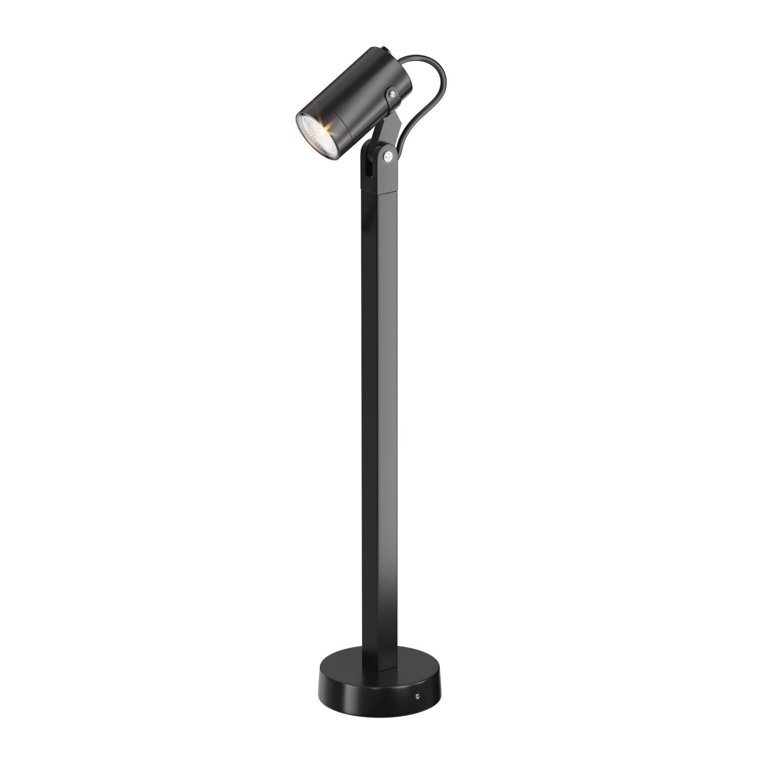 Außenlampe Aluminium Glas GU10 IP65 60 cm hoch Schwarz Lampe, Beleuchtung