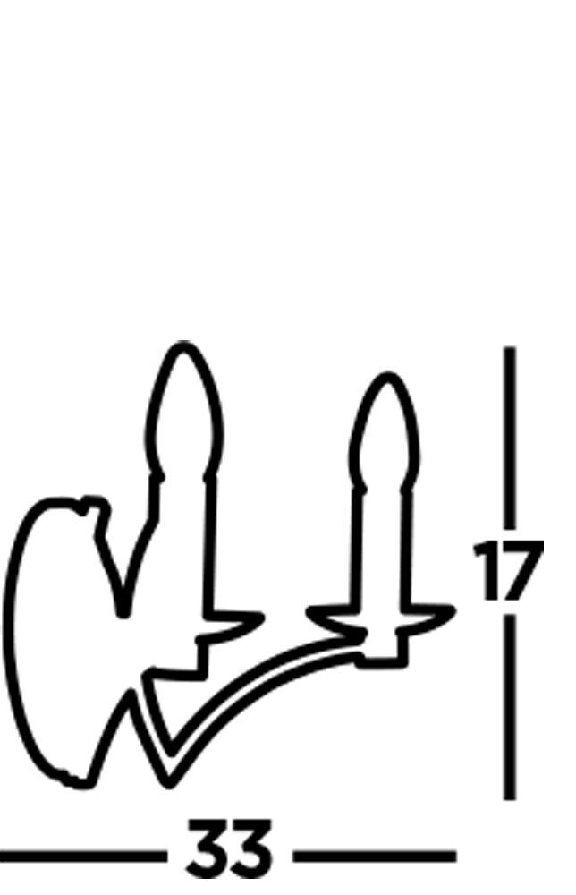 Applique murale avec interrupteur E14 en laiton antique 2 flammes Rauchrohr