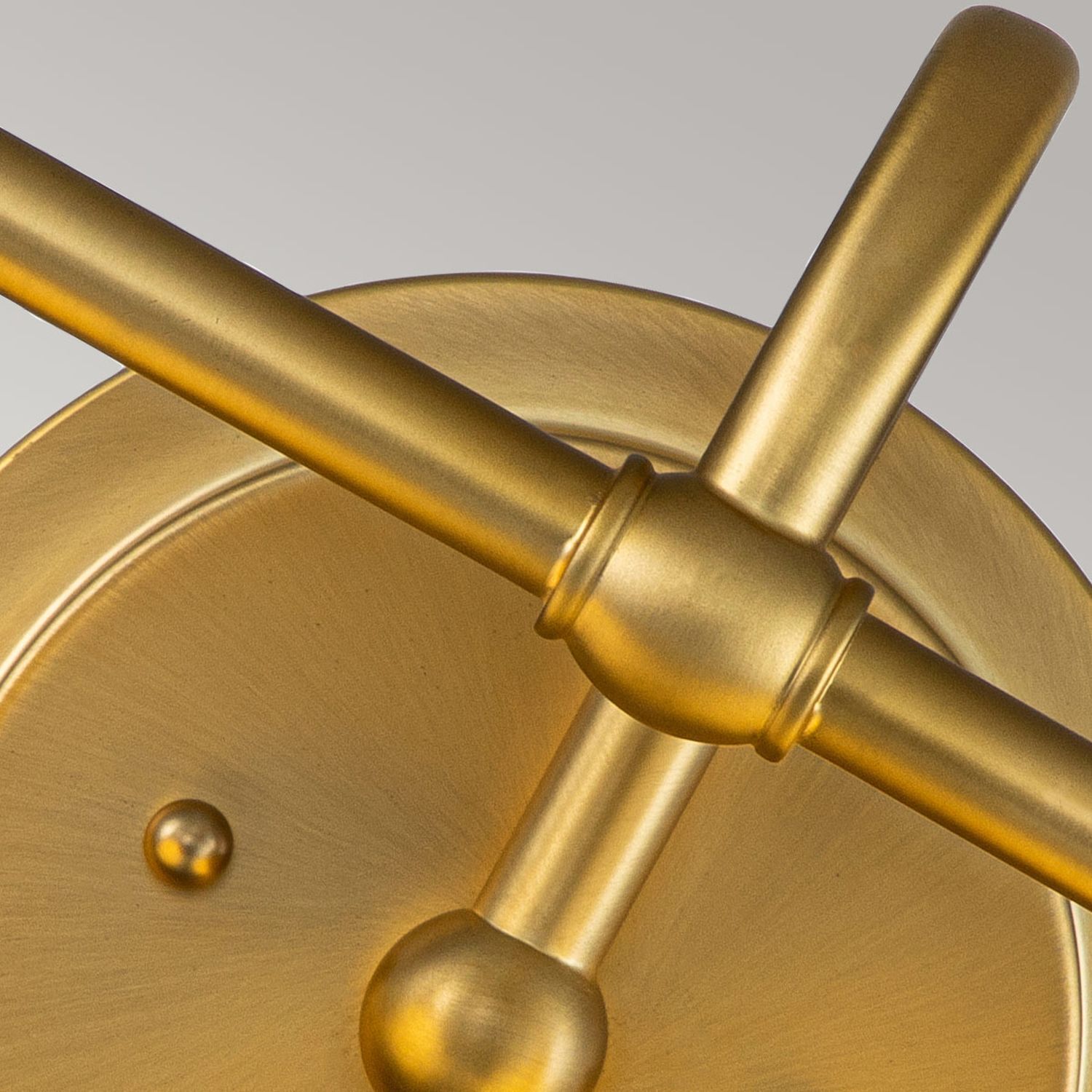 Wandlampe Bad Metall Glas 40,6 cm breit IP44 mit 2x G9 LED gold, messing, lampe, metallisch, goldfarben