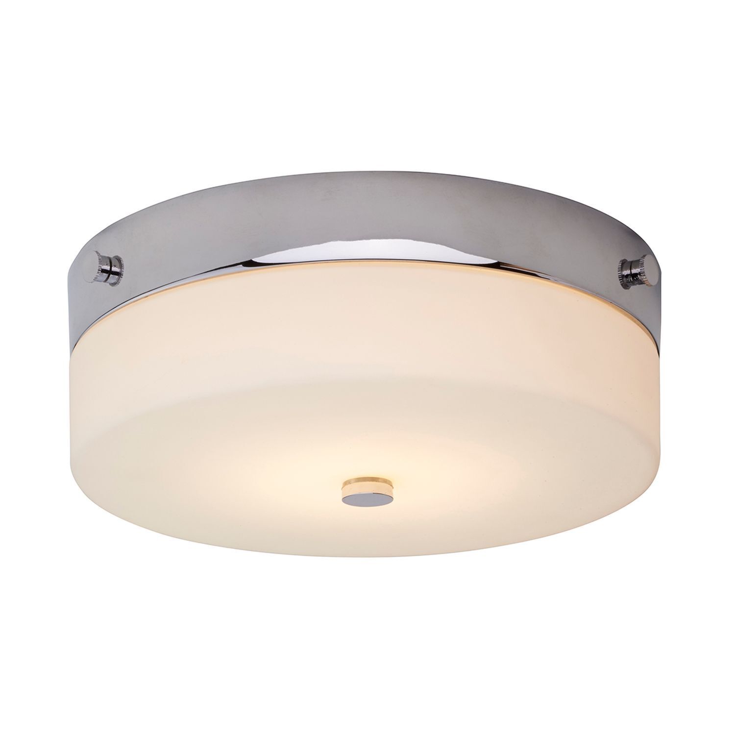 Plafonnier LED JANJA en chrome IP44 Ø25cm Lampe