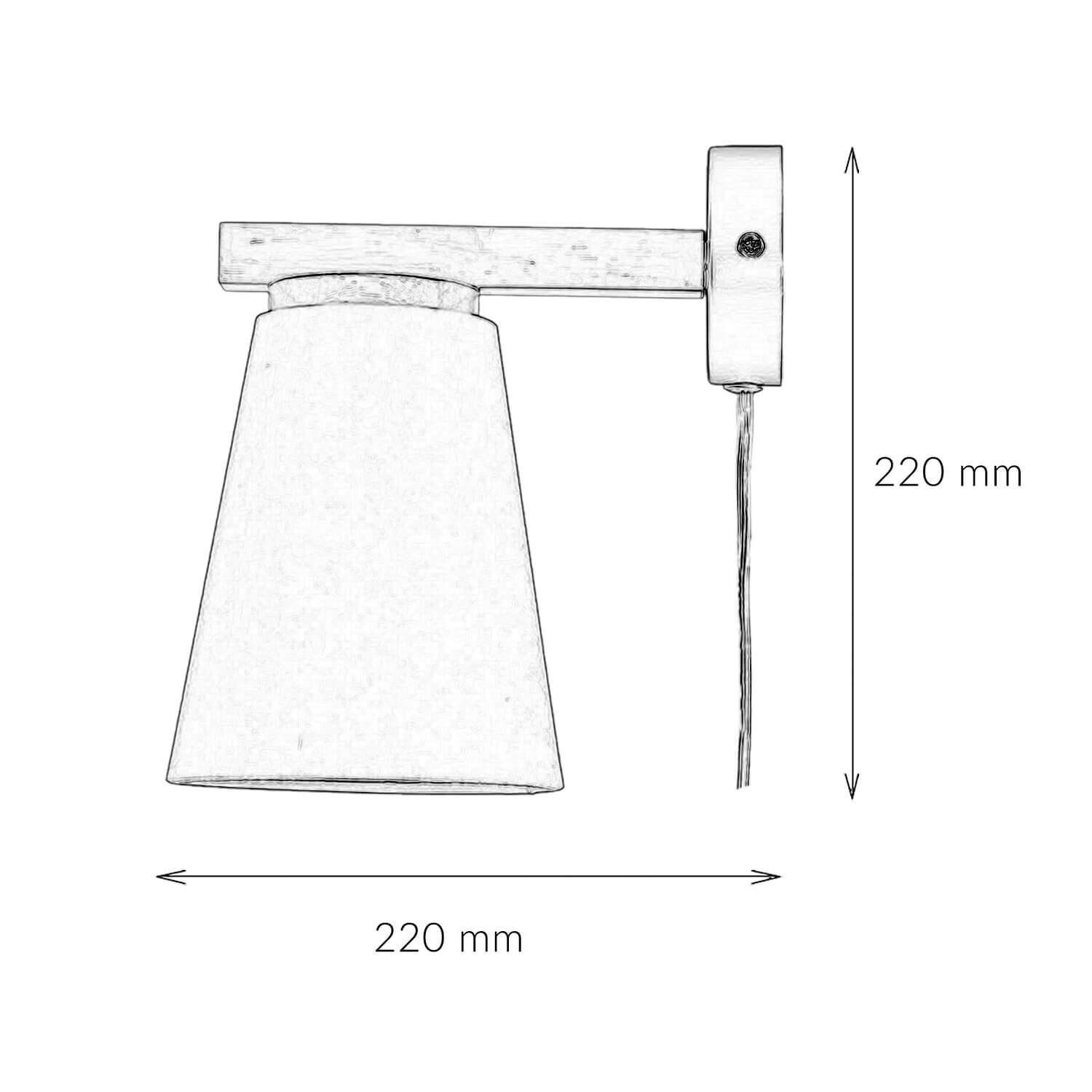 Wandlampe mit Schalter Kabel Grau Skandinavisch Lampe, Lampenschirm