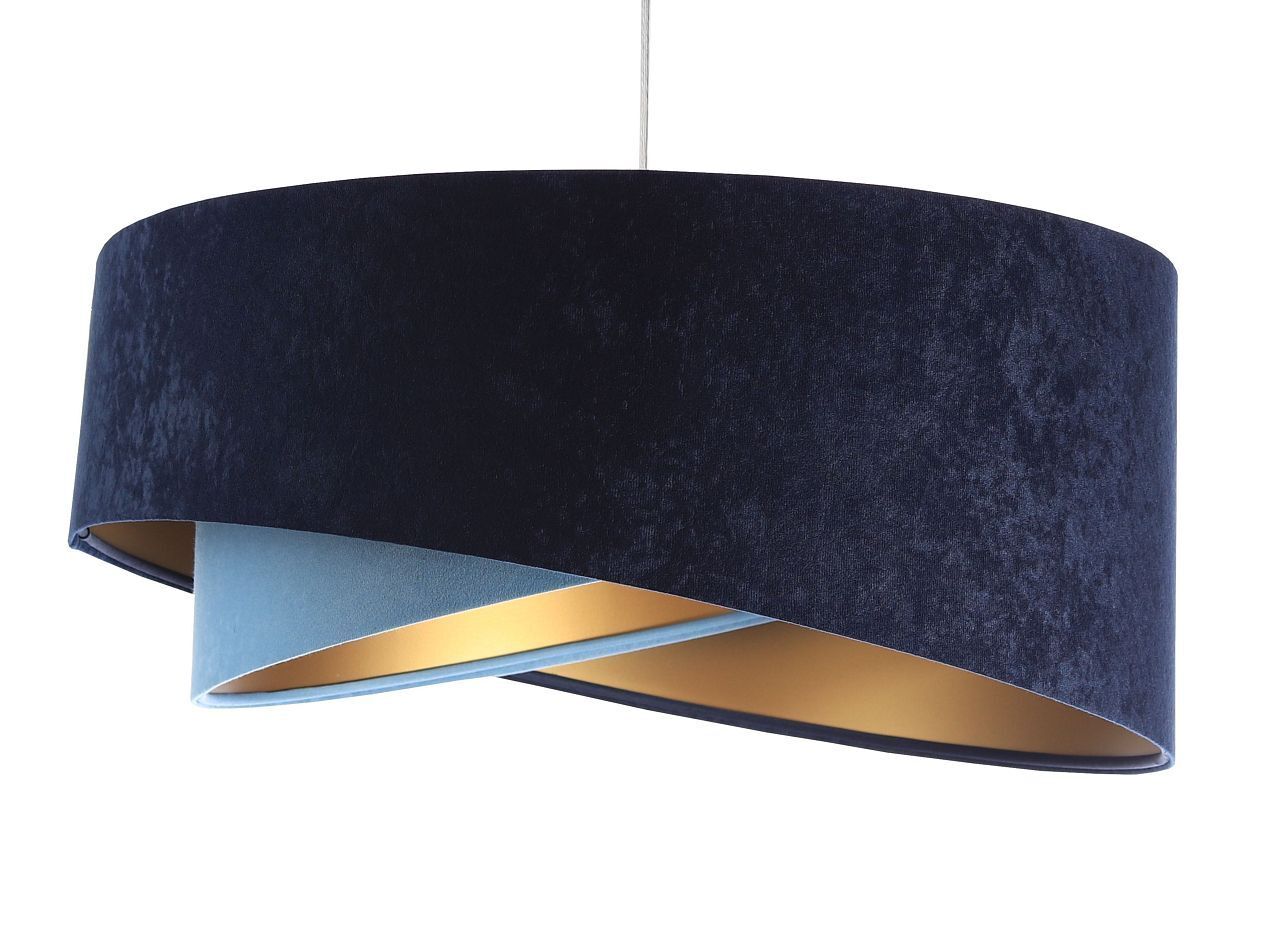 Hängeleuchte Stoff rund Ø 50 cm Velours Optik Modern MARLON Lampe, Deckenleuchte