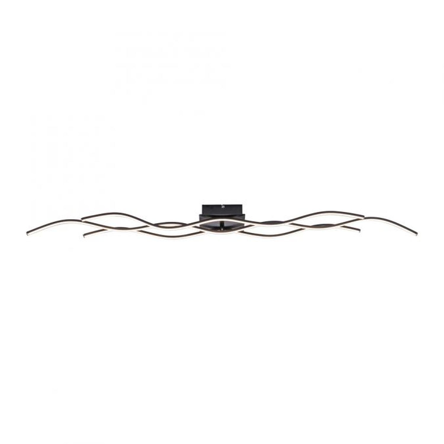 Plafonnier LED Vagues Métal Noir 139 cm 3000 K