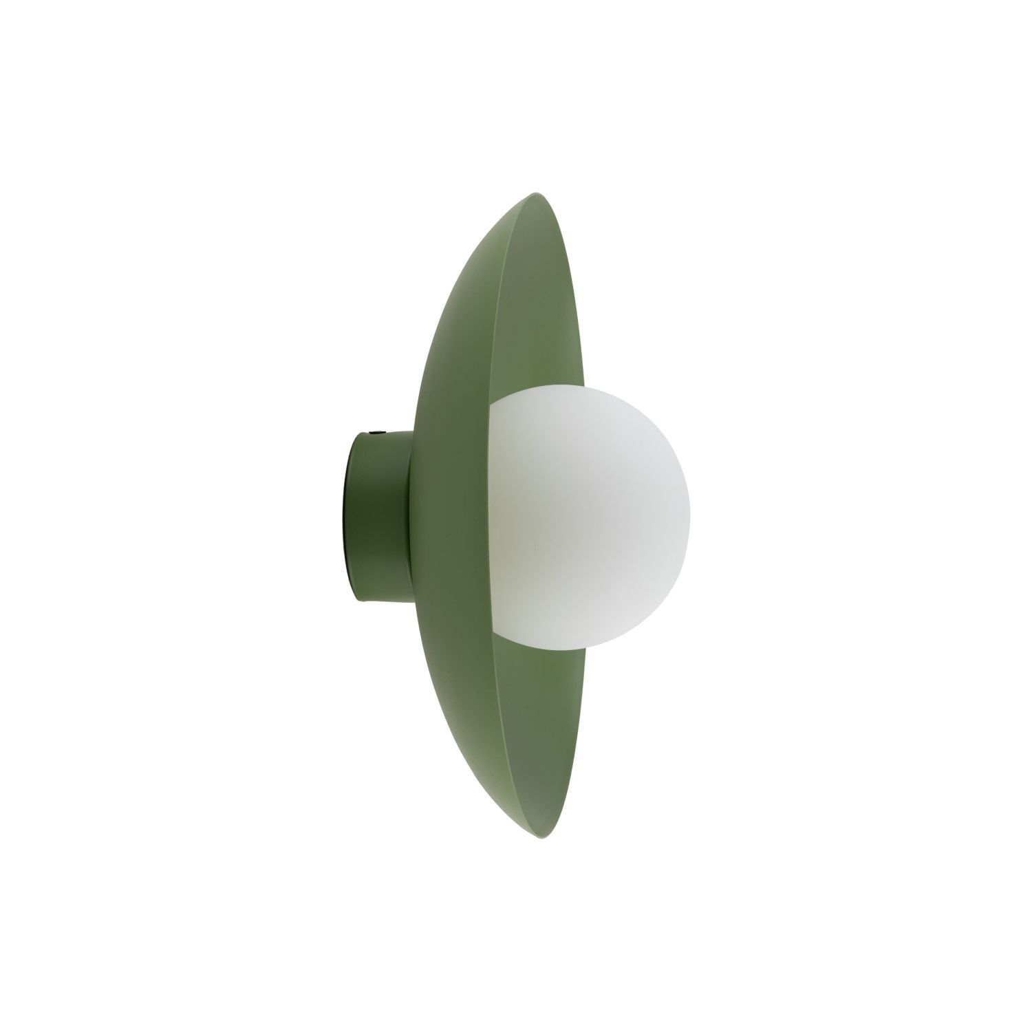 Grüne Wandlampe Glaskugel blendarm G9 B:28 cm wohnlich Lampe