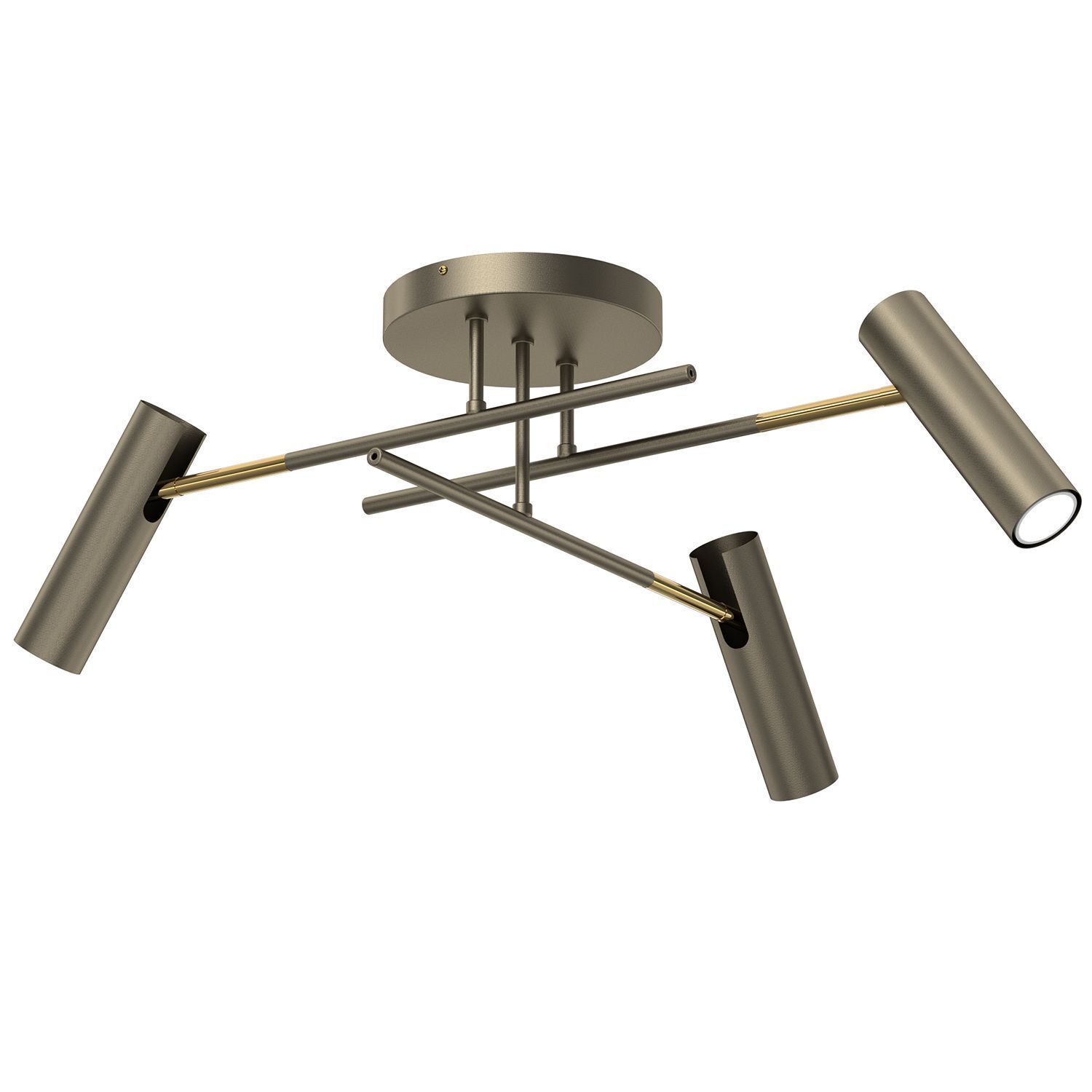 Flexibler Deckenspot in Gold GU10 B:89 cm stilvoll Lampe