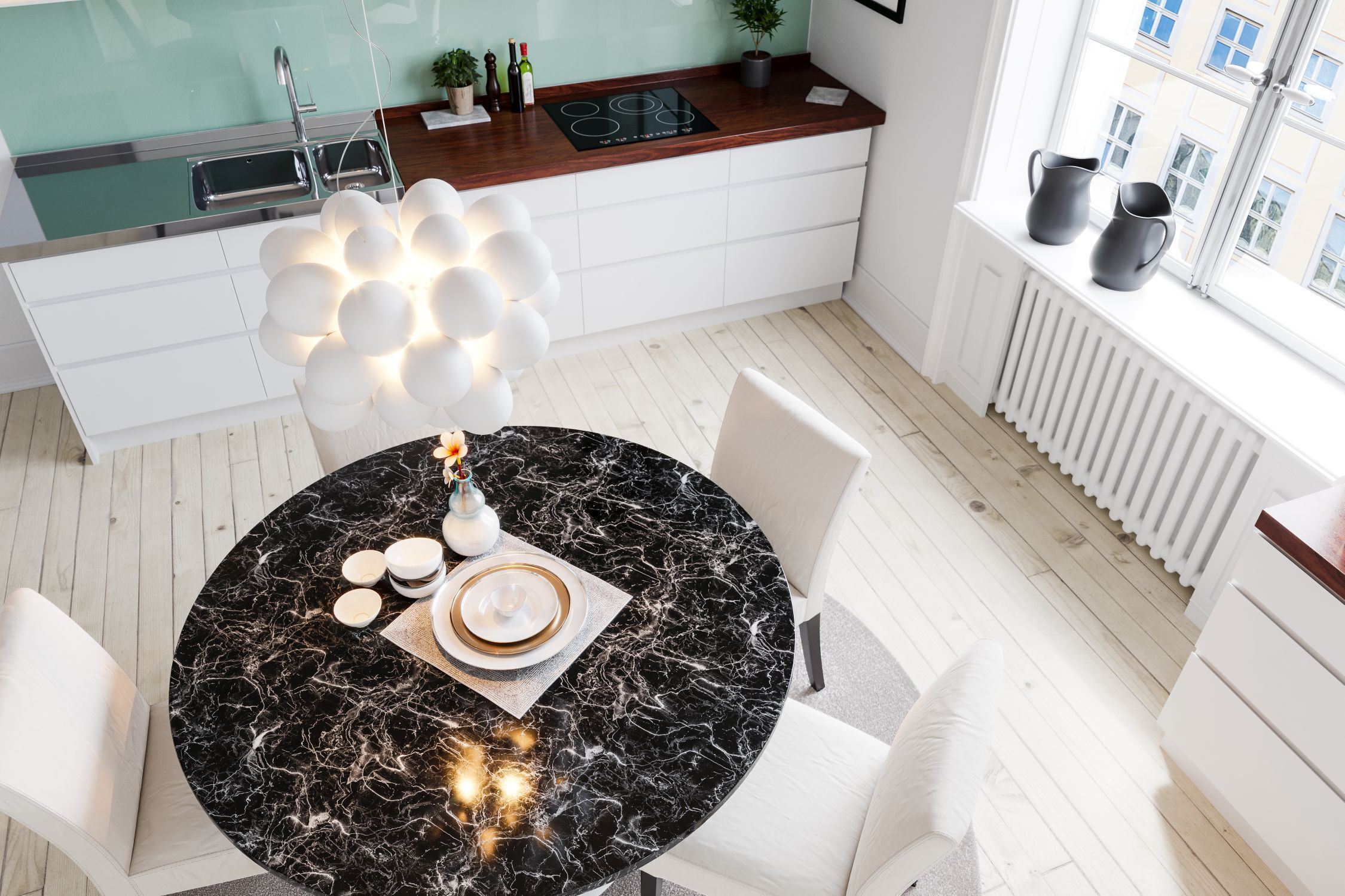 Moebel, Tabelle, Tischplatte, Esstisch, Esszimmer