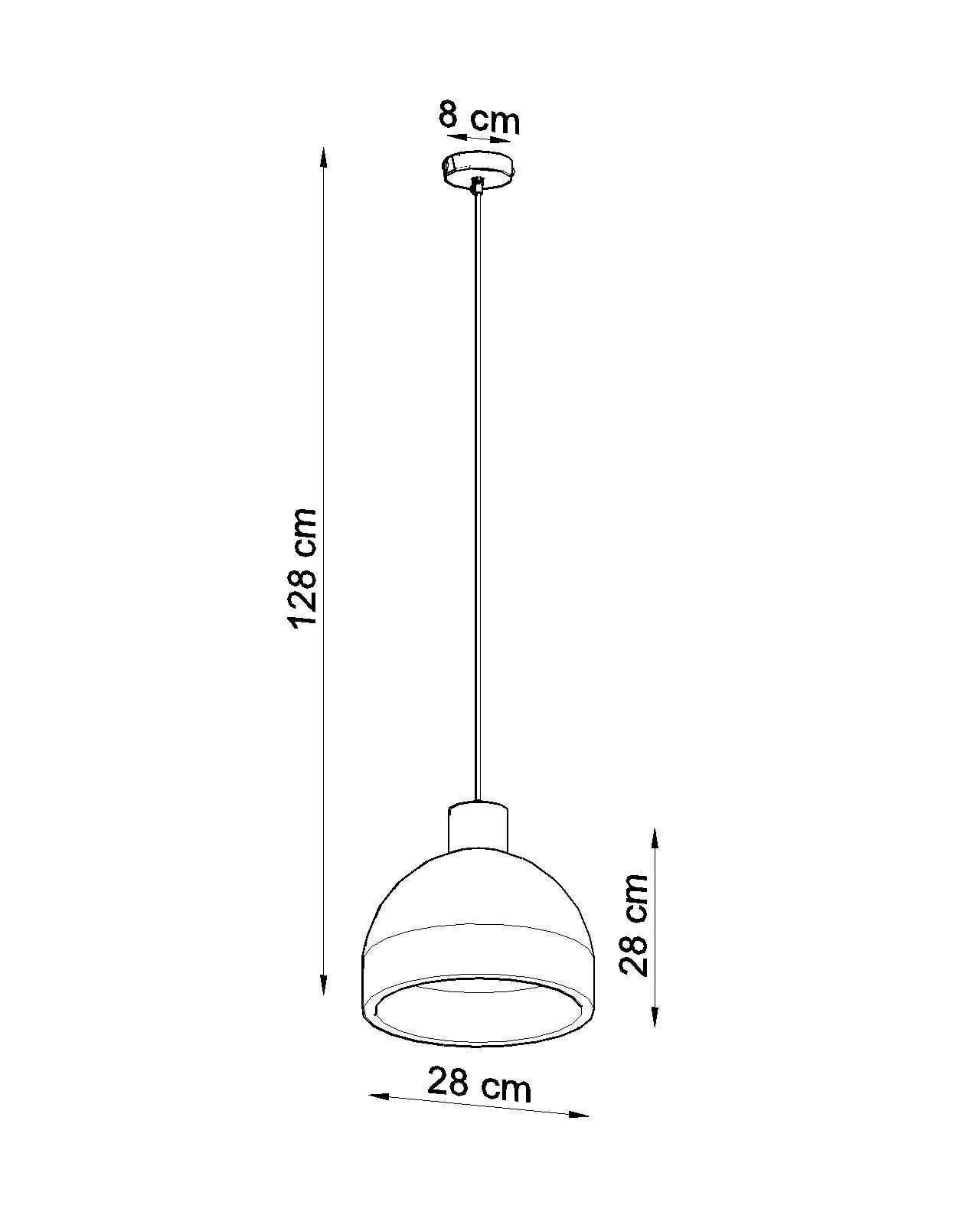 Hängeleuchte Beton Ø 28 cm Modern Grau E27 verstellbar