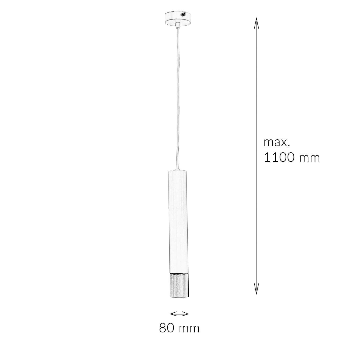Suspension métal ronde Moderne Ø8cm LIADAN