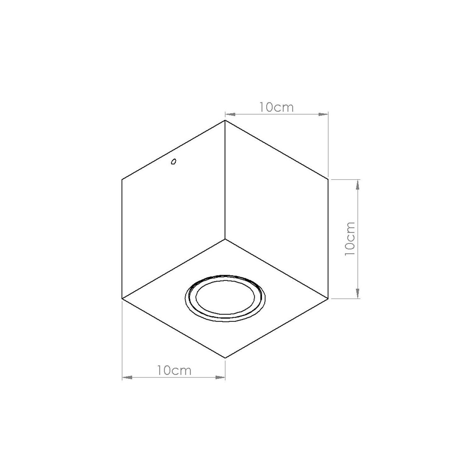 Aufbaustrahler Beton Olivgrün GU10 B:10 cm akzentuiert Deckenstrahler Beton Beige GU10 B:10 cm Aufbau Spot