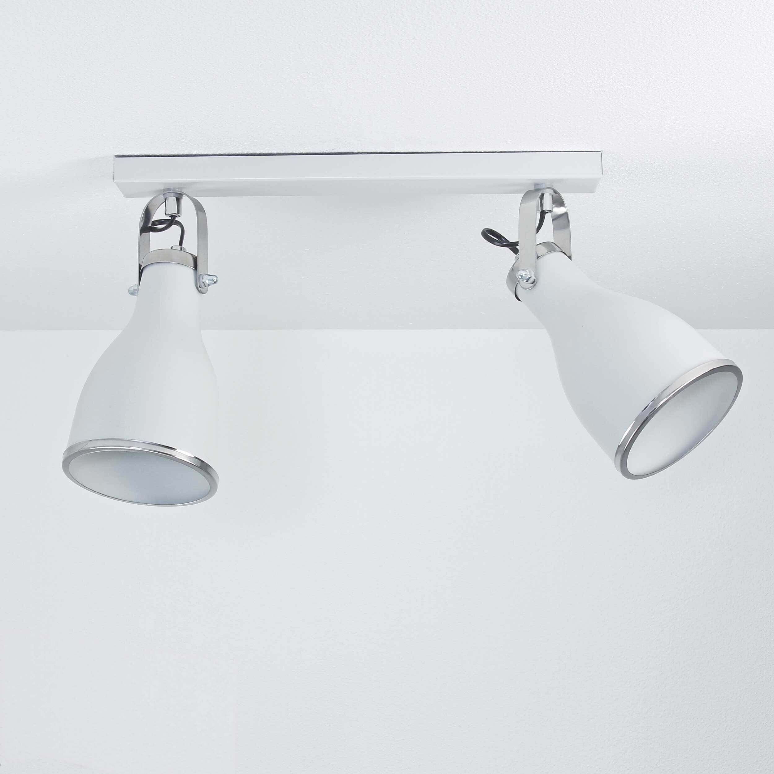 Spotstrahler BJORN GREY in Grau 2-flmg Beleuchtung, Badezimmer, Drinnen, Zimmer, Duscharmatur