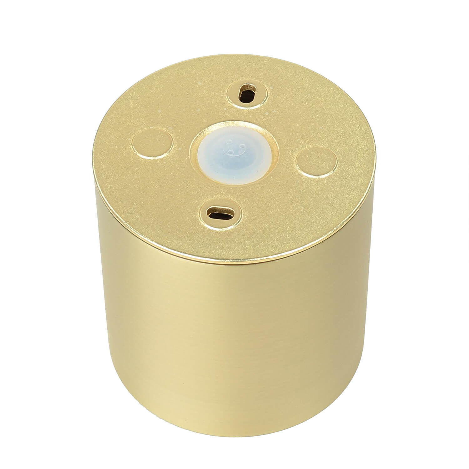 Deckenstrahler Aluminium in Messing Ø8,5 cm IP44 GU10 Zylinder, Spule, Maschine, Rotor, Spirale